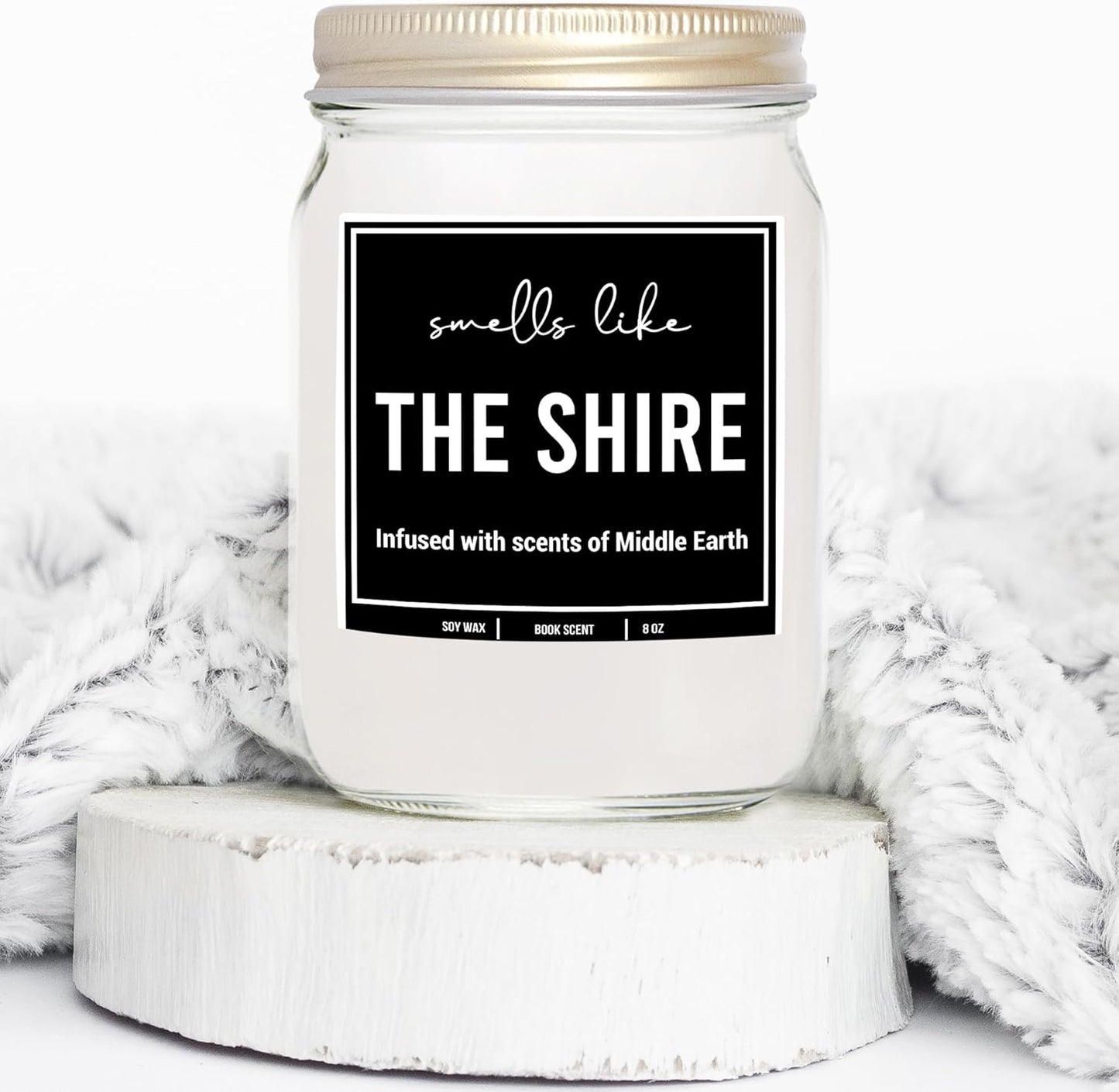 You Nique Designs The Shire Book Lovers Candles for Bookworms, Cool Gifts for Book Lovers - Unique Bookish Things, Bookish Items - Candle Gifts for Readers