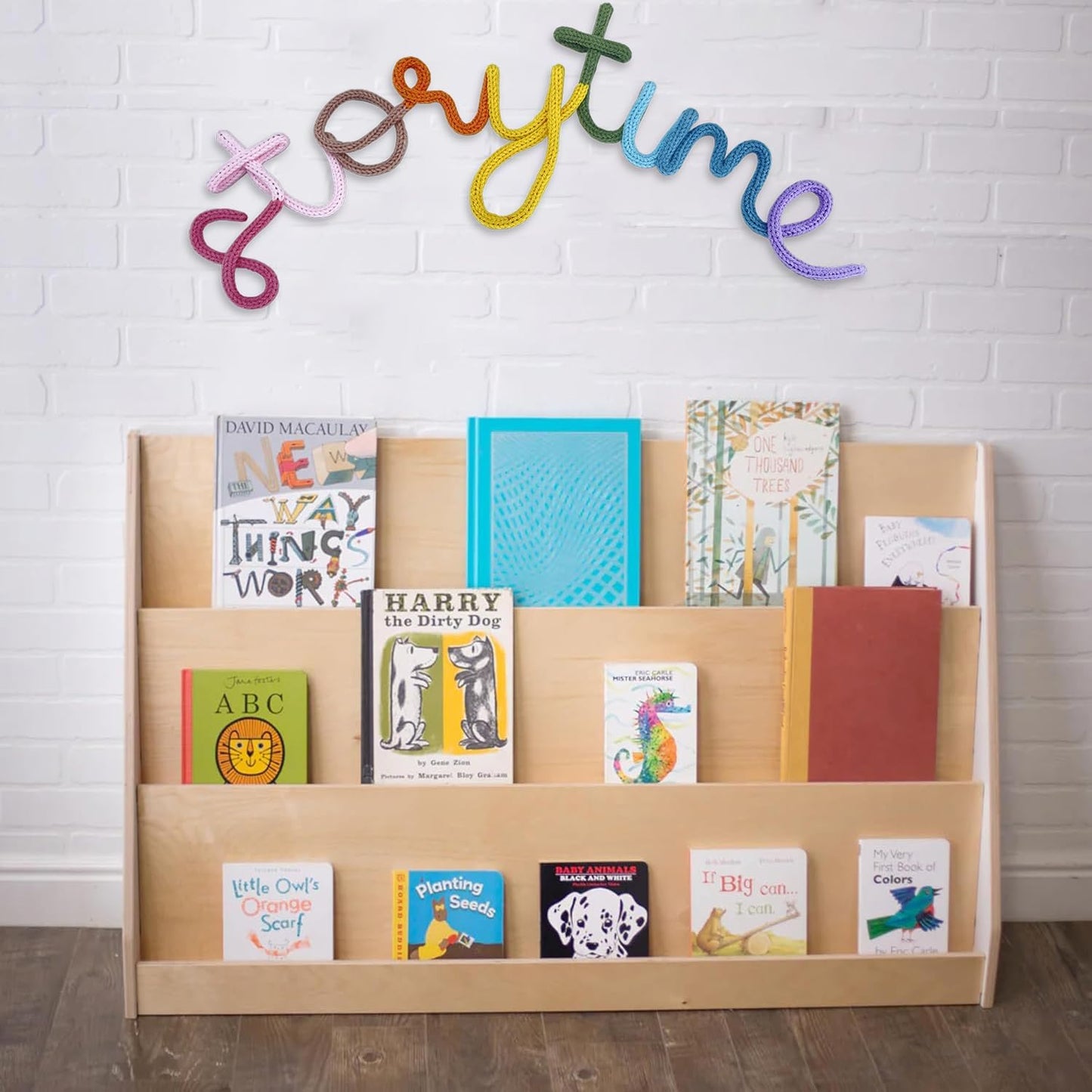 Handmade Storytime Wall Sign-Knitted Wire Storytime Sign Reading Corner Sign Decor story time wall sign wire Letters Book Corner Decor for Kids Room Nursery & Playroom (Storytime)