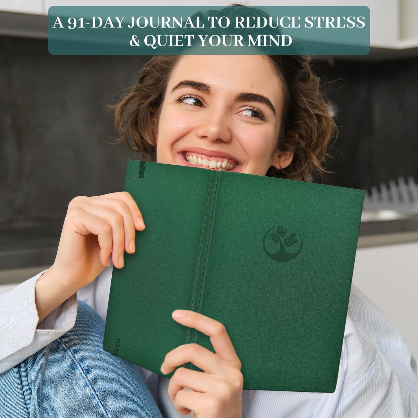 Mental Health & Anxiety Journal, 91 Days Mood Tracker Journal for Mindfulness, Self Care & Stress Relief, Guided CBT Journal with Mental Health Coloring Book Pages & Dream Diary to Record, Wellness Gifts for Women Men