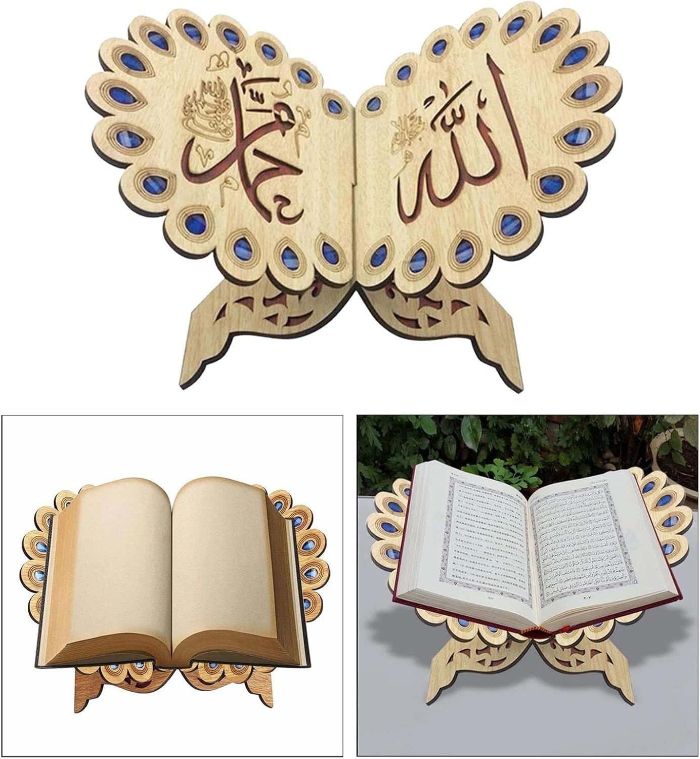 JSEIAJB Reading Book Holder Bookshelf Home Decoration Handmade Beautiful Bible Holder Ornament