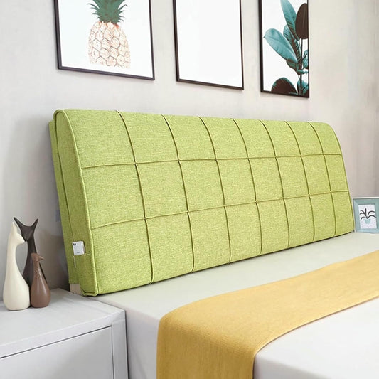 Gray2,Paste/71x23x4In,Wedge Headboard Upholstered Linen Reading Pillow Lumbar Support Pillow, Large Pillowboard Headboard Cushion Bed Backrest for Sofa Bed Bunk Bed