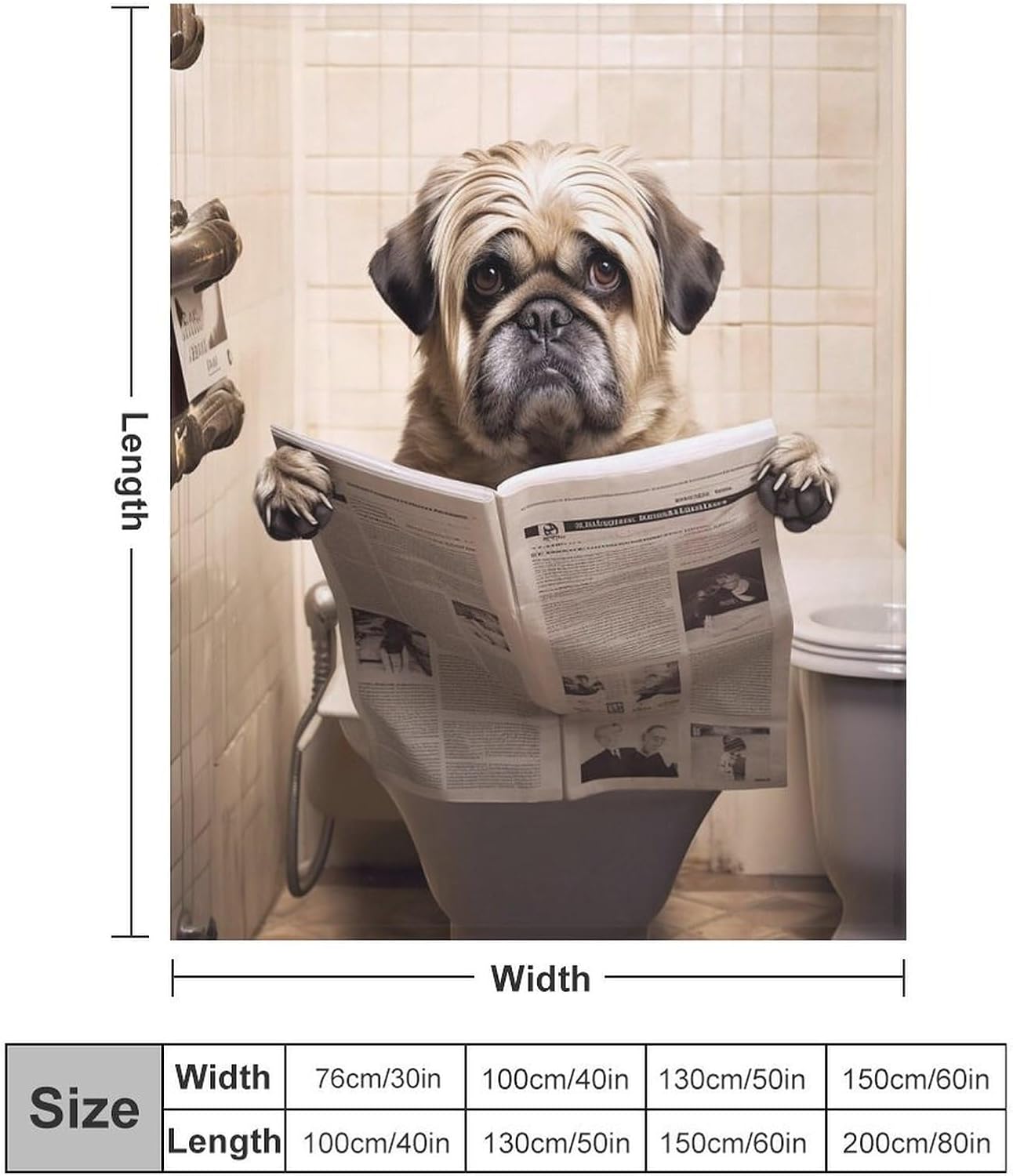 Throw Blanket Soft Plush Fleece Blanket Ultra-Soft Micro Throws Dog Reading The Newspaper Throw Blanket Lightweight Warm Bed Blankets Cozy Sofa Decorative Throws for Couch All Seasons