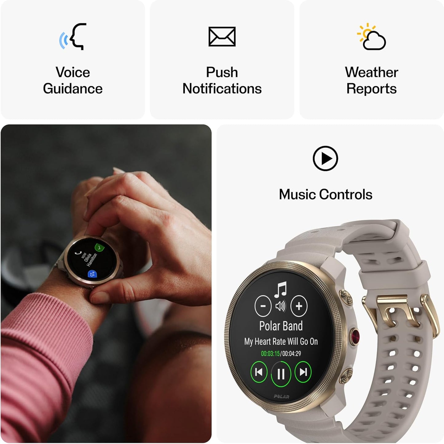Polar Vantage M3 – Multi-Sport Smartwatch with AMOLED Display, Dual-Frequency GPS, Turn-by-Turn Navigation, Up to 7-Day Battery Life