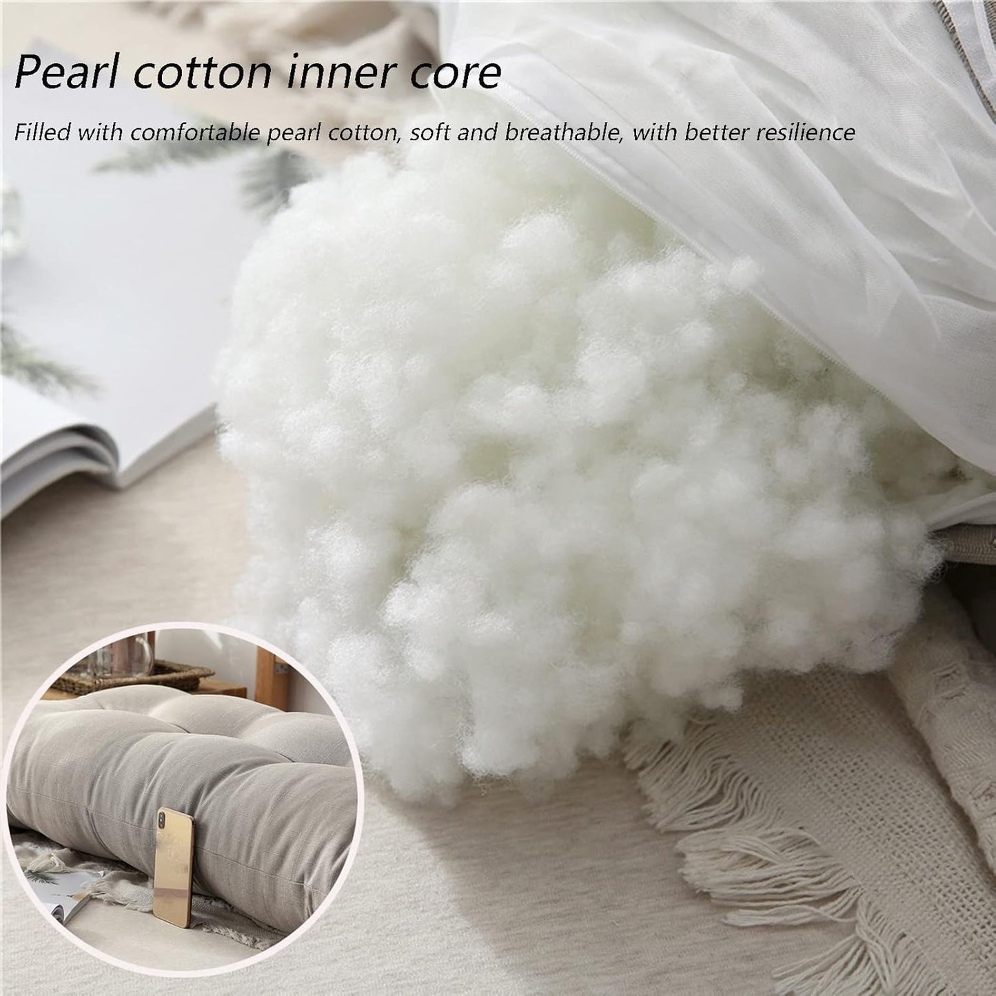 Oversized Body Pillow Headboard Cushion - Soft Lumbar Support for Adults, Extra Backrest Throw Pillow 39.4IN/100CM - Perfect for Bedside Comfort (A 59.05IN/150CM)