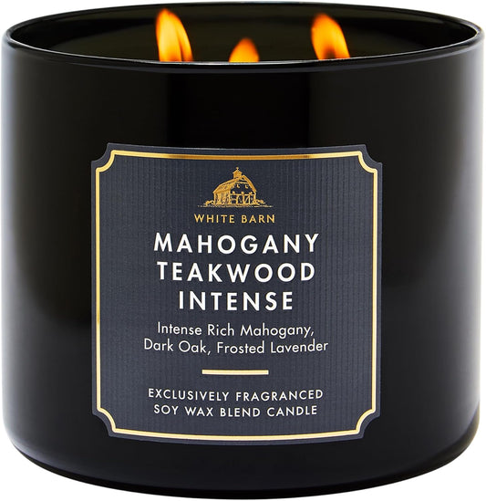 Bath & Body Works Mahogany Teakwood Intense 3-Wick Candle