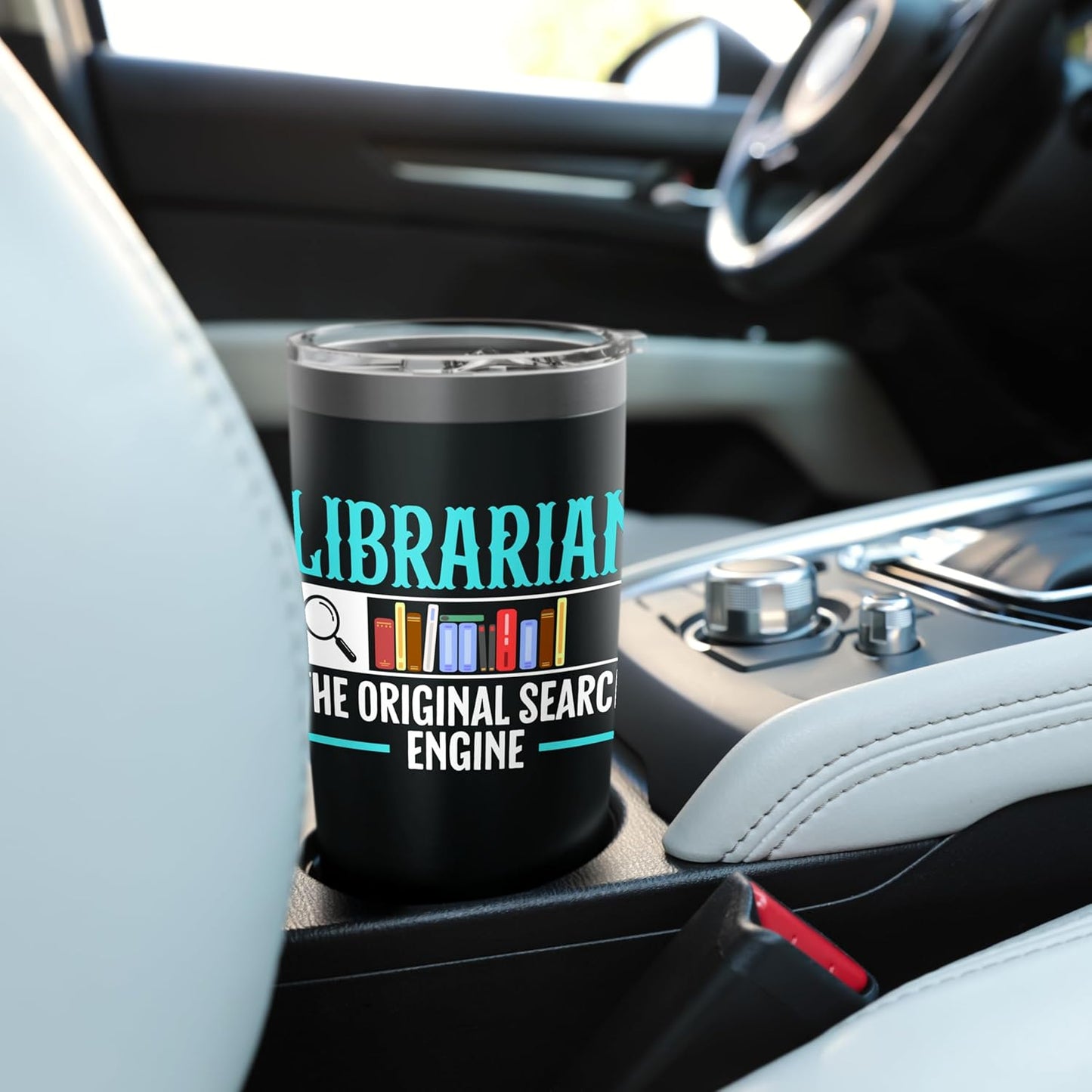 Librarian The Original Search Engine Library Book Lover Stainless Steel Insulated Tumbler