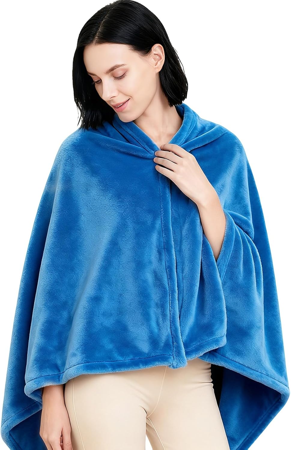 Ponchos for Women, Comfy Wearable Blanket, Gifts for People Who are Always Cold, Winter Shawl for Home, Office, Travel