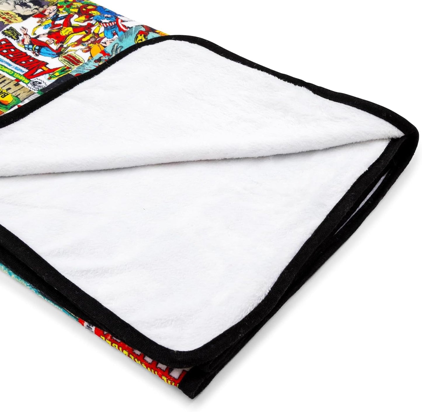 Marvel Comics Covers Fleece Throw Blanket | Soft Polyester Cover for Sofa, Bed | 45 x 60 Inches