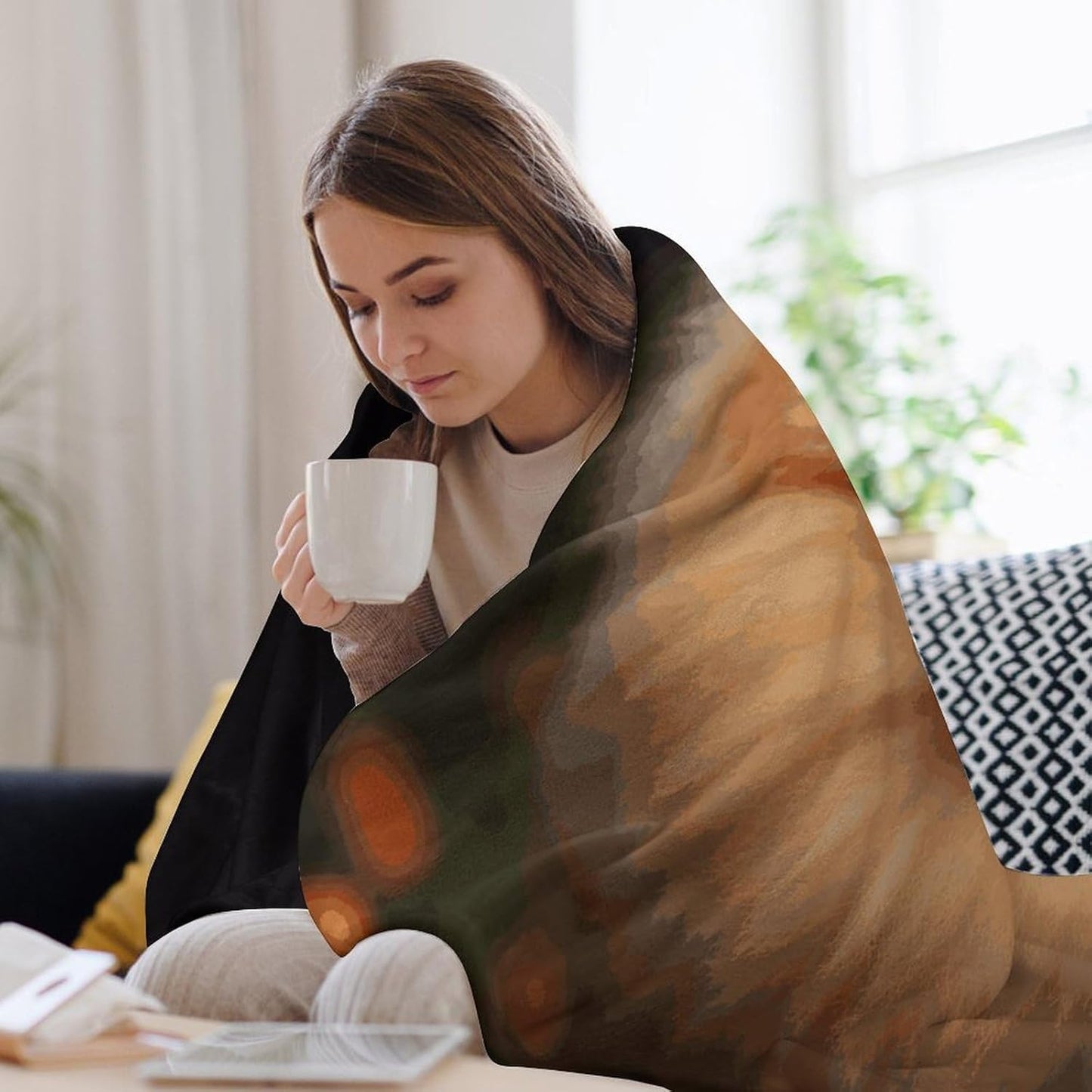 Pomeranian Blanket Super Soft Lightweight Throw Blanket Cute Cozy Warm Bed Blanket Decorative Fuzzy Blanket All-Season Home Decor Gift for Sofa Couch Living Room 60"*80"（150 * 200cm）