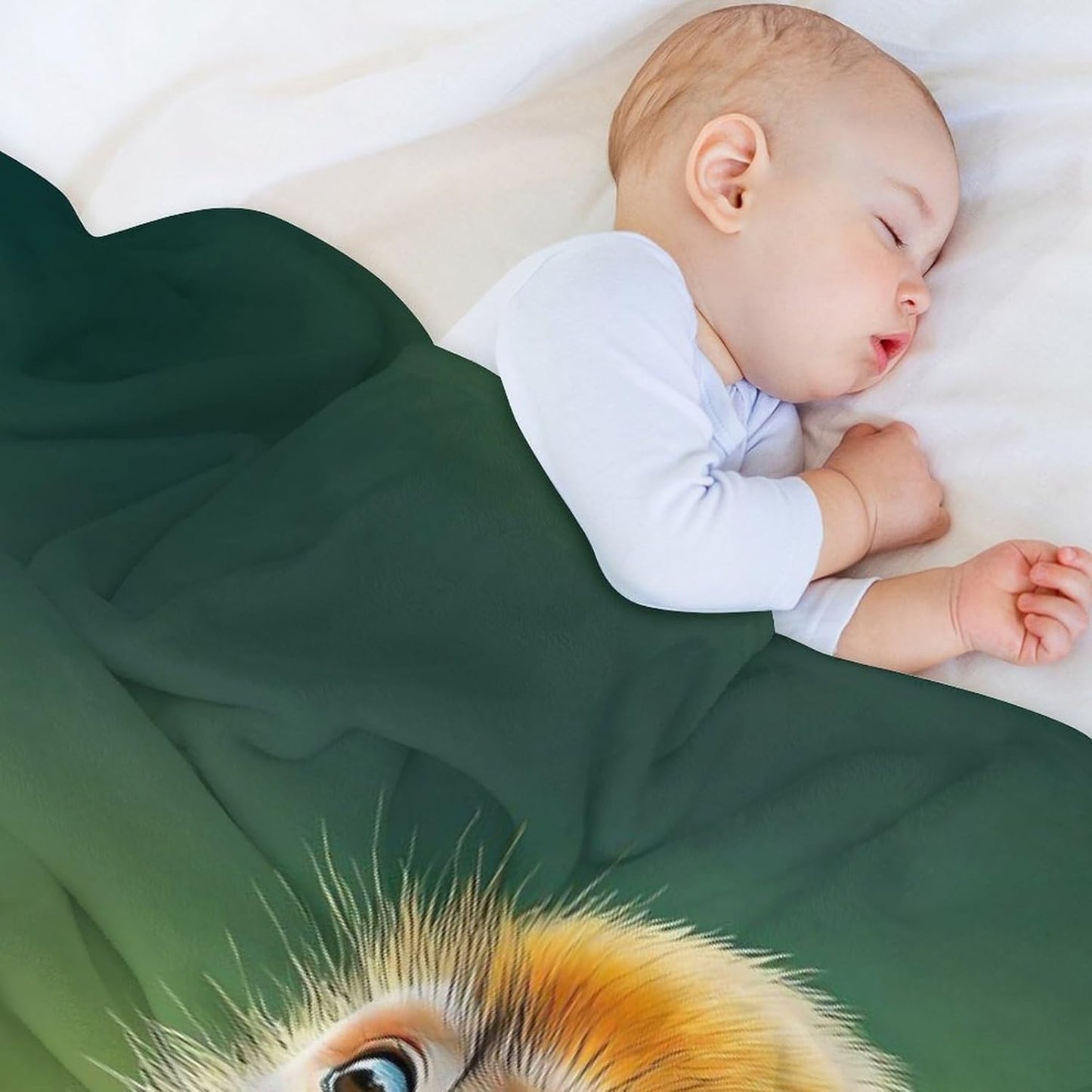 Wildlife Baboon Monkey Animal Throw Blanket for Couch Bed Plush Cozy Fuzzy Flannel Blanket for All Season 55"x70"