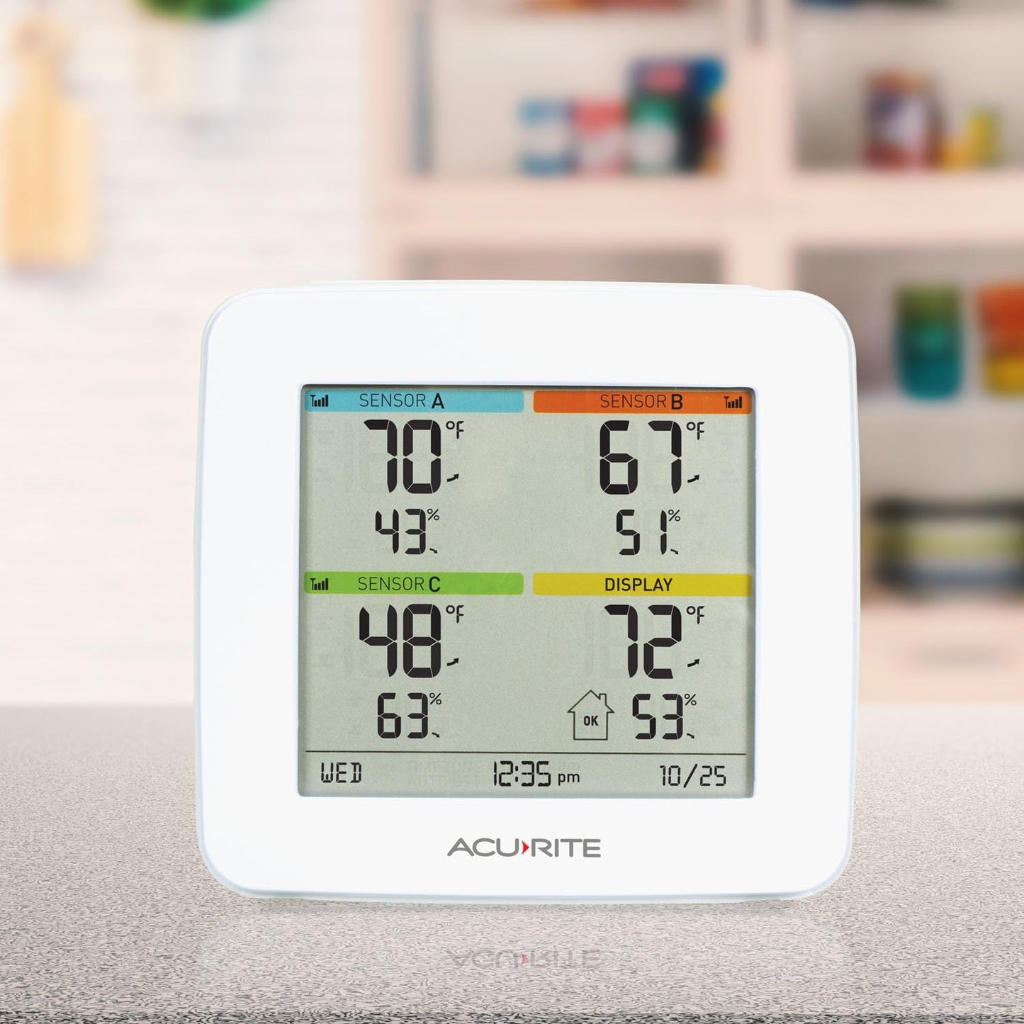 AcuRite 01096M Temperature & Humidity Station with 3 Indoor/Outdoor Sensors