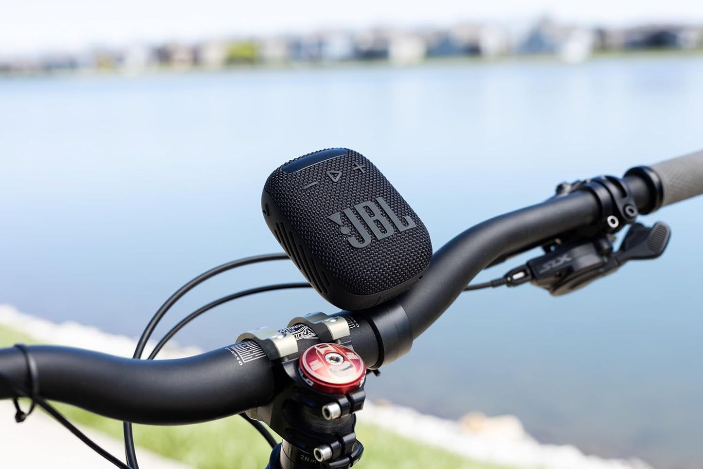 JBL Wind 3 S - Slim Handlebar Bluetooth Speaker, Black