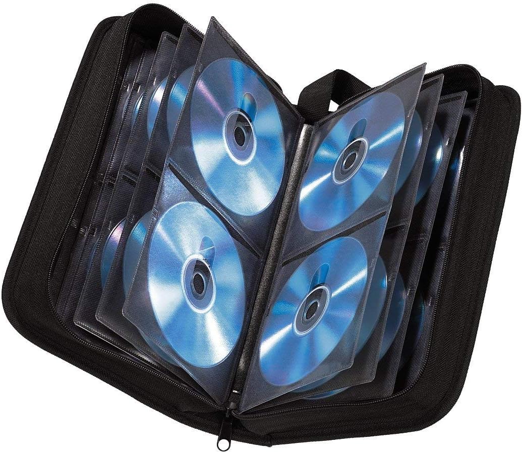 Hama CD wallet for storing 80 CDs/DVDs/Blu-rays, black,00033832