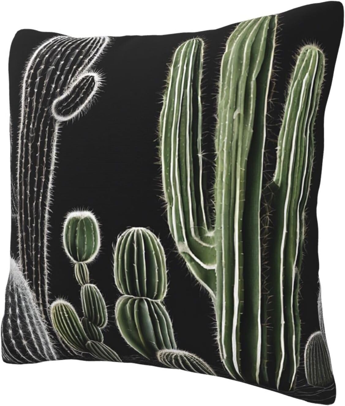 All-Season Square Pillow Covers 18"X18", Succulent Plant, Decorative Throw Pillow Covers for Sofa Bed Couch, Hidden Zipper Cushion Cover, Square Lumbar & Accent Pillowcases for Home Decor