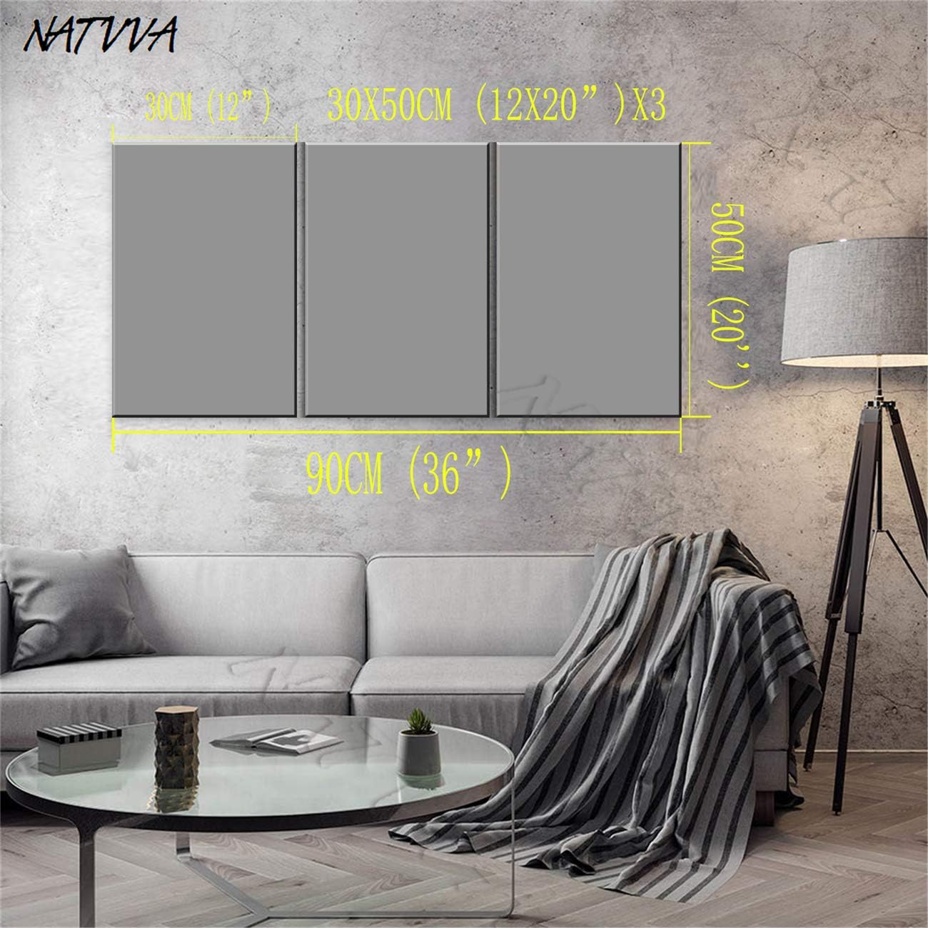 Canvas Painting 3 Piece Prints Silver Real Estate Wall Art Modular Poster Real Estate Agent Quotes Pictures Framed Artwork for Realtor Office Decoration with Wooden Inner Frame