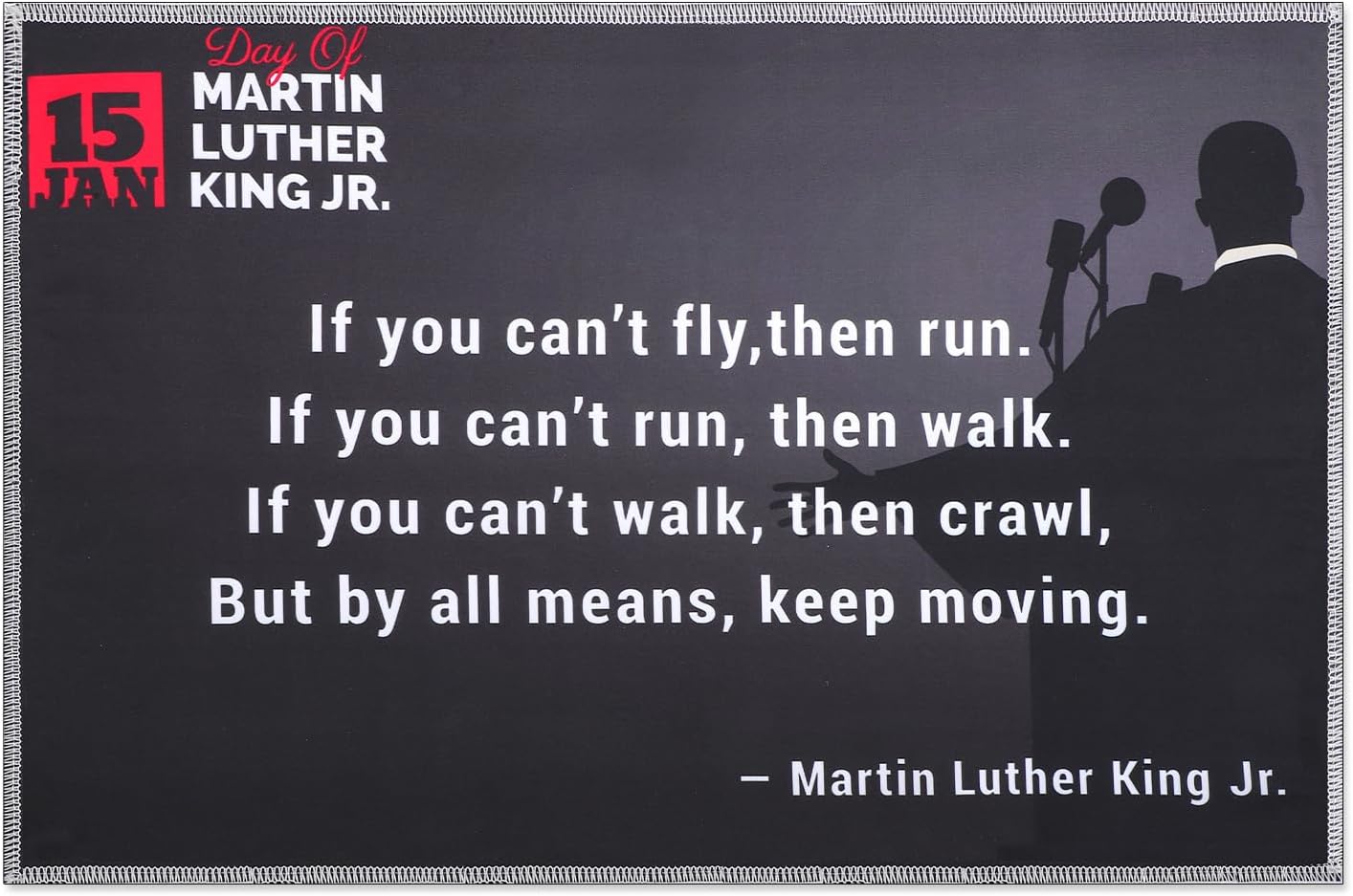 Gosknor Motivational Poster, Inspirational Wall Art Motivational Mlk Posters With Pictures Positive Quotes Wall Poster for Classroom Office Decor Decoration