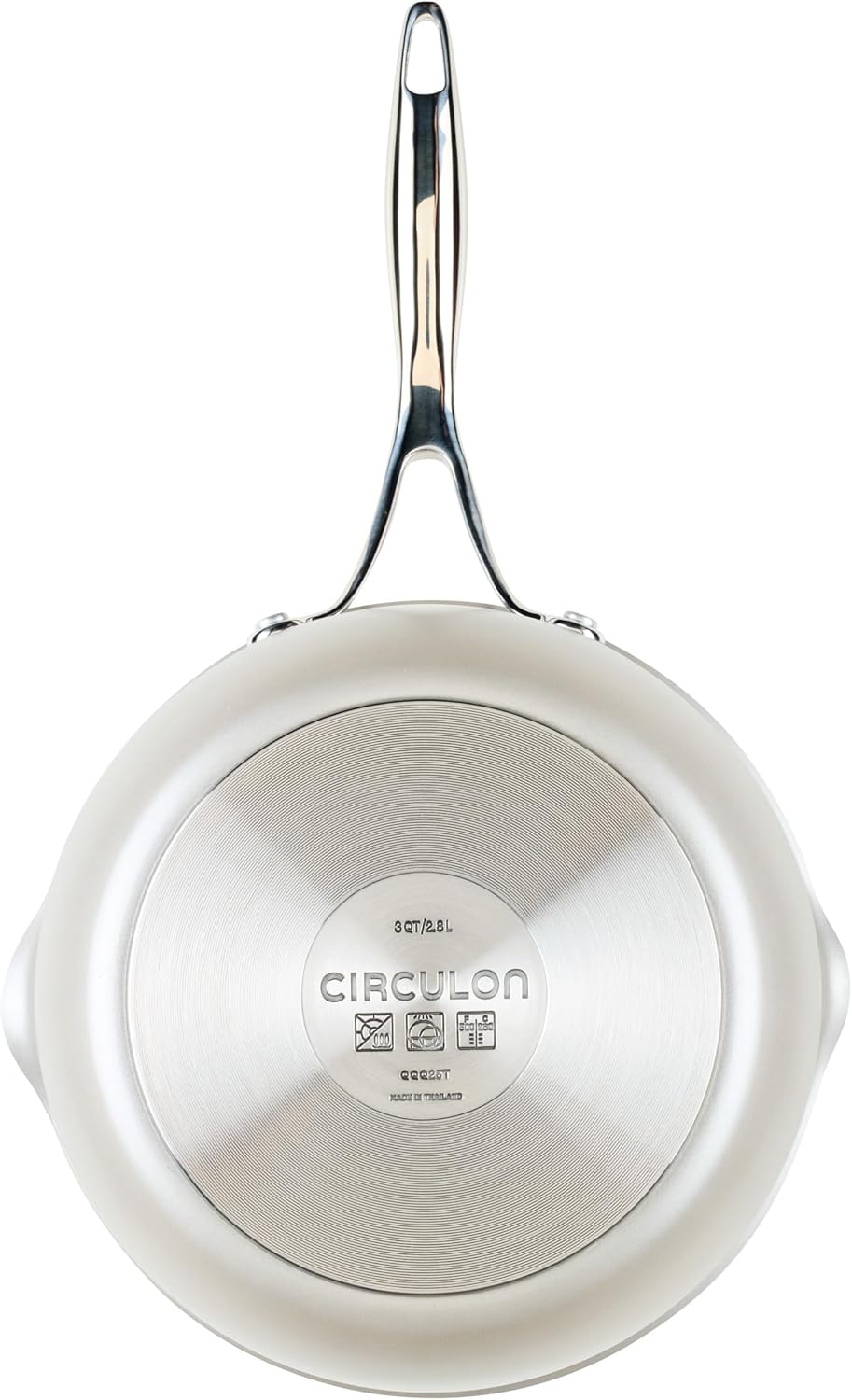 Circulon Infinity Pan with ScratchDefense Nonstick Cookware, Induction Suitable, Dishwasher Safe with Multipurpose Tool Holder and Lid, 9.5 Inch (3.2-Quart), Multipan, Metal Utensil Safe - Platinum
