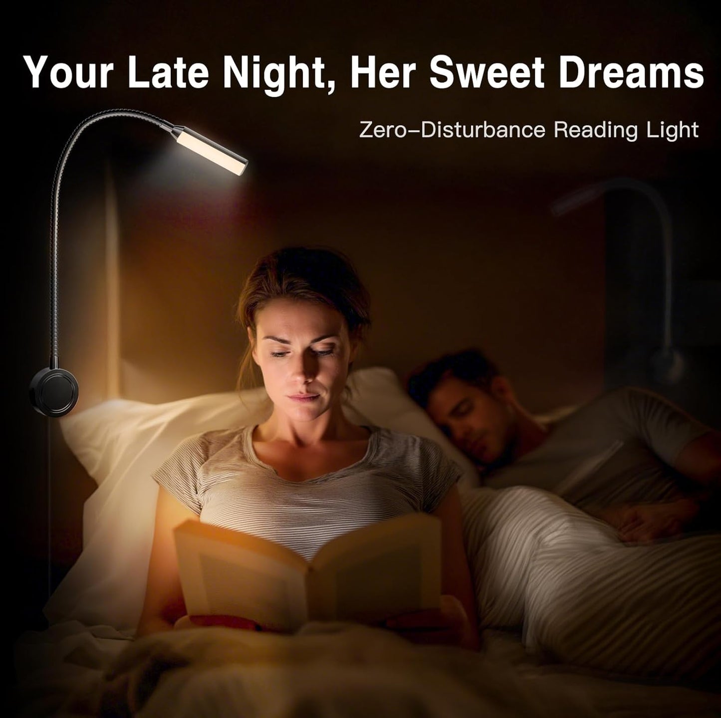 VST Books Lights for Headboard, Bedside Wall Mounted Reading Lamp, Reading Light Touch to Adjust Color Temp (3000K/4000K/6000K) and Brightness, USB/Type-C Charging Ports, 20W Driver, ETL-Listed