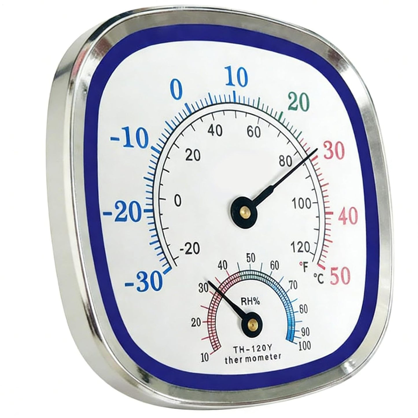 Hygrometer Temperature Gauge, Desktop Humidity Monitor, Compact Humidity and Temperature Monitor for Home, Office, Library, Bedroom, Closet, Greenhouse, Basement, Apartment, Living Room
