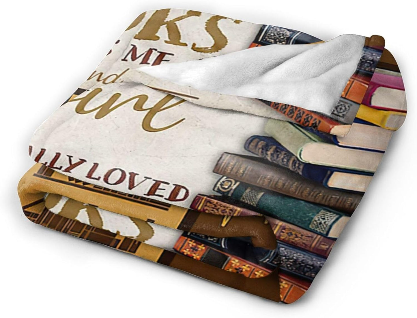 jerkboo Books Reading Blanket Throws Reading Gifts Reading Throw Blanket for Girls Kids Adults Soft Warm Cozy Fleece Blanket for Couch Sofa Bed 50""x40""