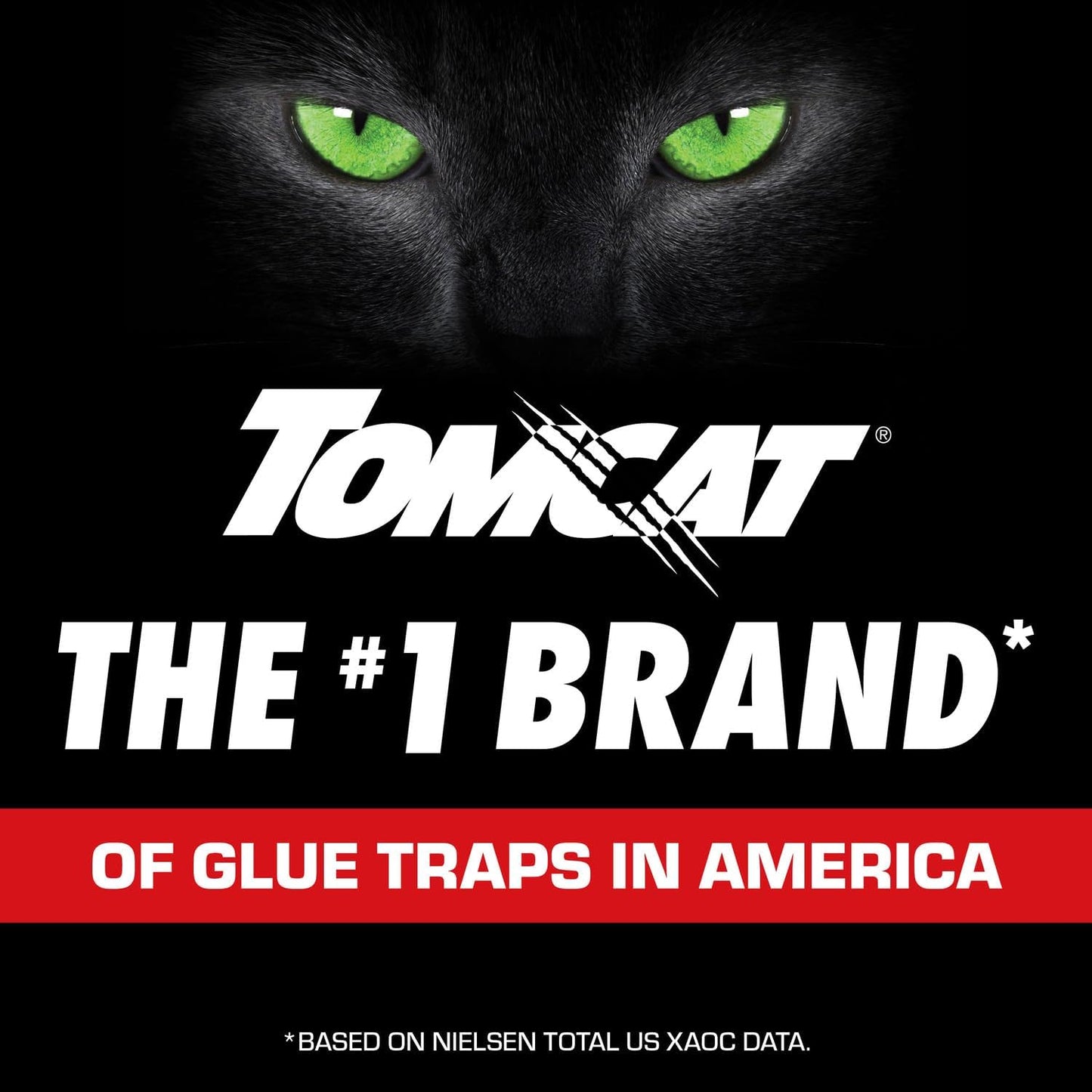 Tomcat Super Hold Glue Traps Rat Size for Rats, Mice, Snakes, Cockroaches, Spiders, and Scorpions, Ready-To-Use, 2 Traps