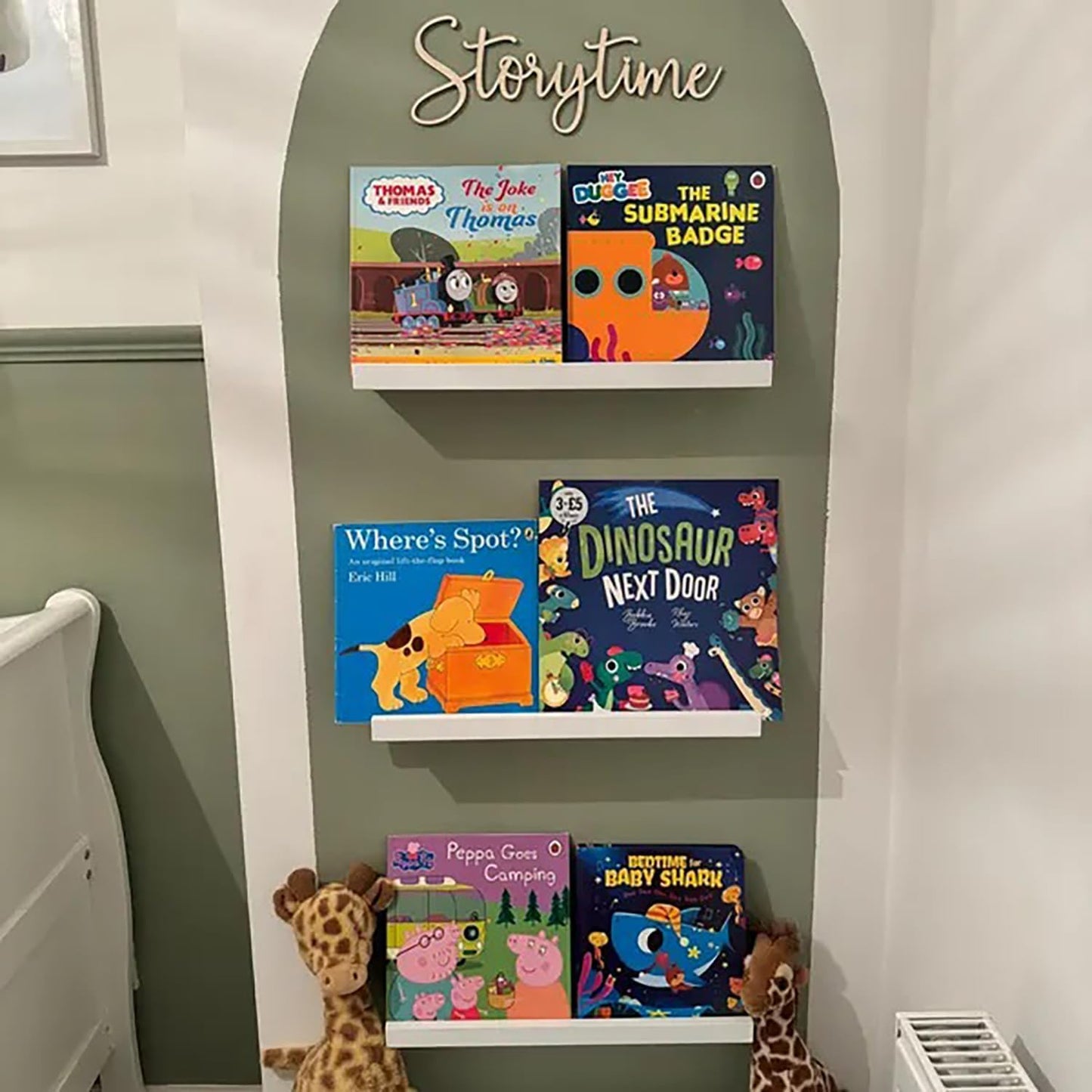 Storytime Sign,Wooden Reading Corner Sign,Nursery Decor for Children's Bedroom - Gift for Baby - Home Decor