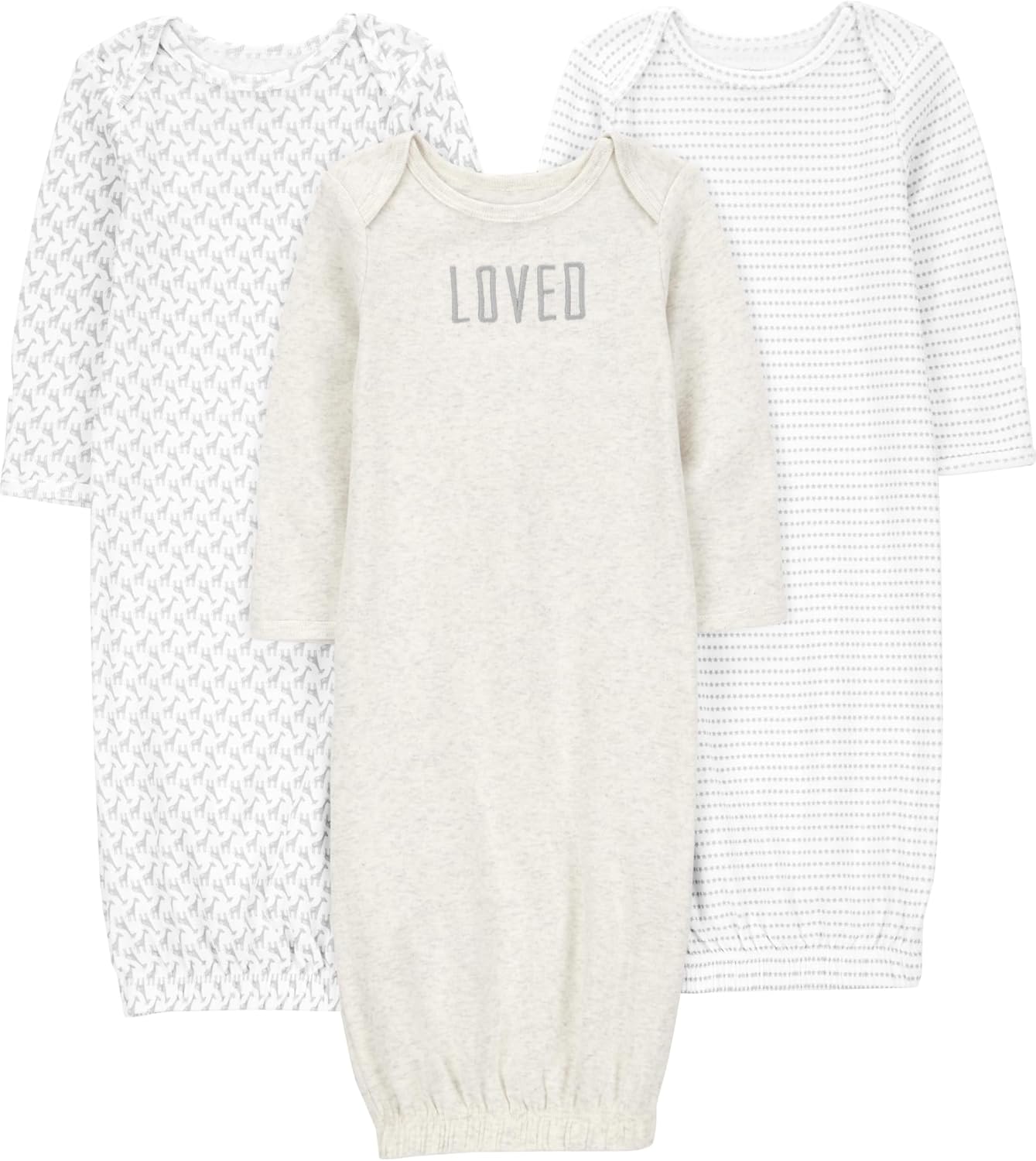 Simple Joys by Carter's Baby 3-pack Neutral Cotton Sleeper Gown