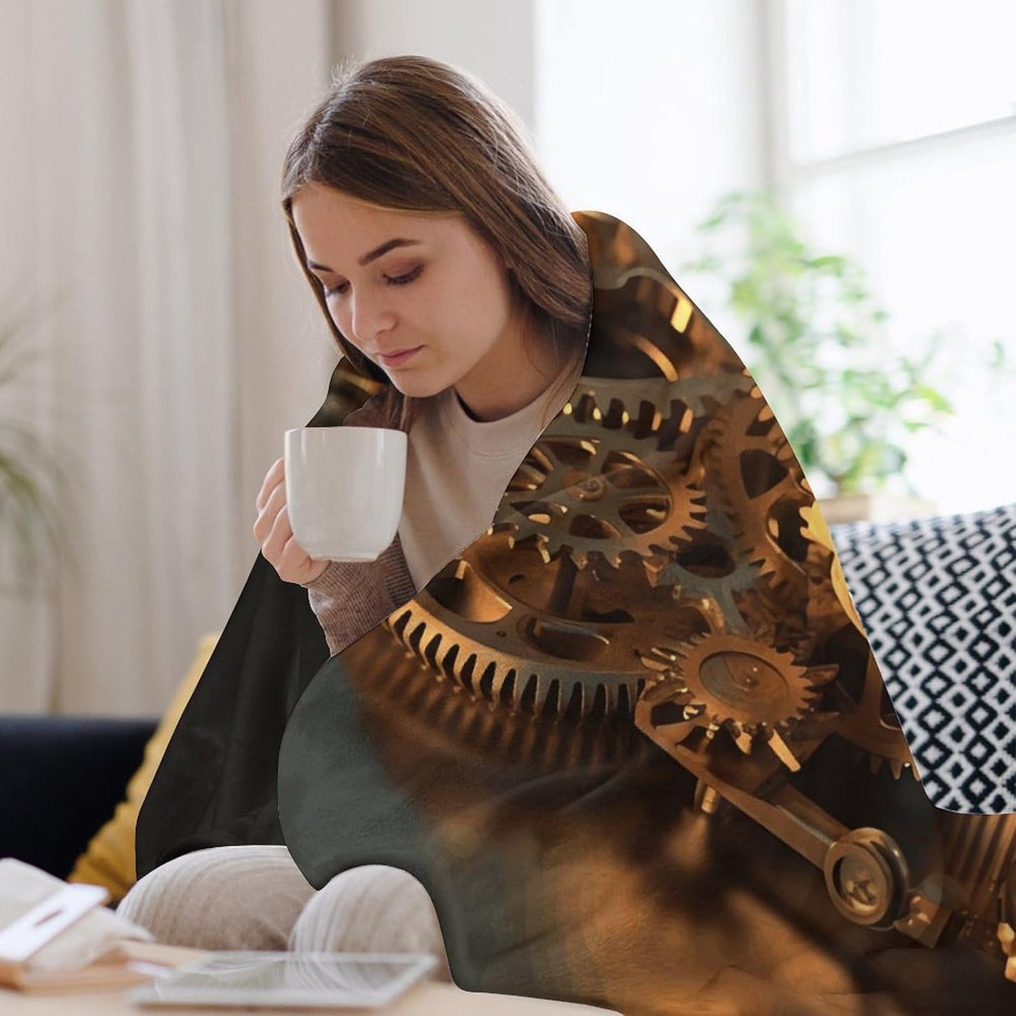 Cool Gears Throw Blanket for Couch Super Soft Warm Lightweight Throw Blankets Cozy Flannel Bed Blanket Cute Decorative Blankets for All Seasons Home Decor Gift 30"*40"（76 * 100cm）