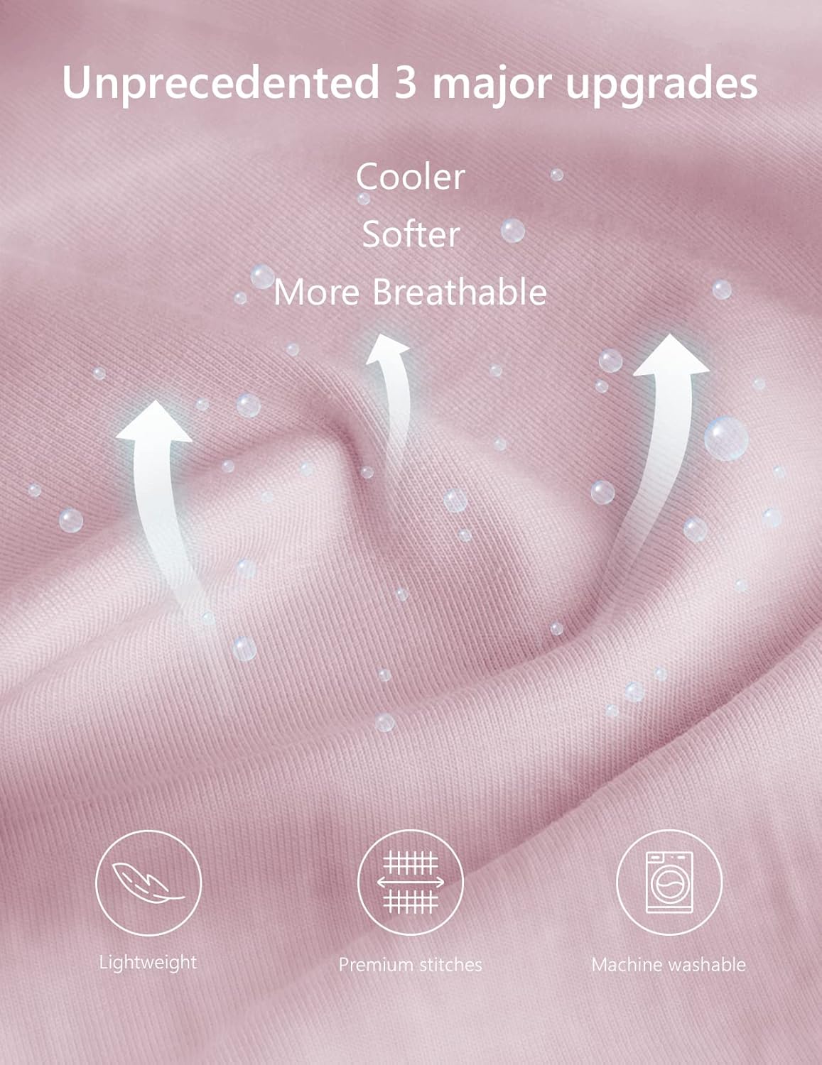 Meiz Pregnancy Pillows, Pregnancy Pillows for Sleeping, Pregnancy Body Pillow Cooling, Maternity Pillow for Pregnant Woman with Cooling Jersey Cover, Pink