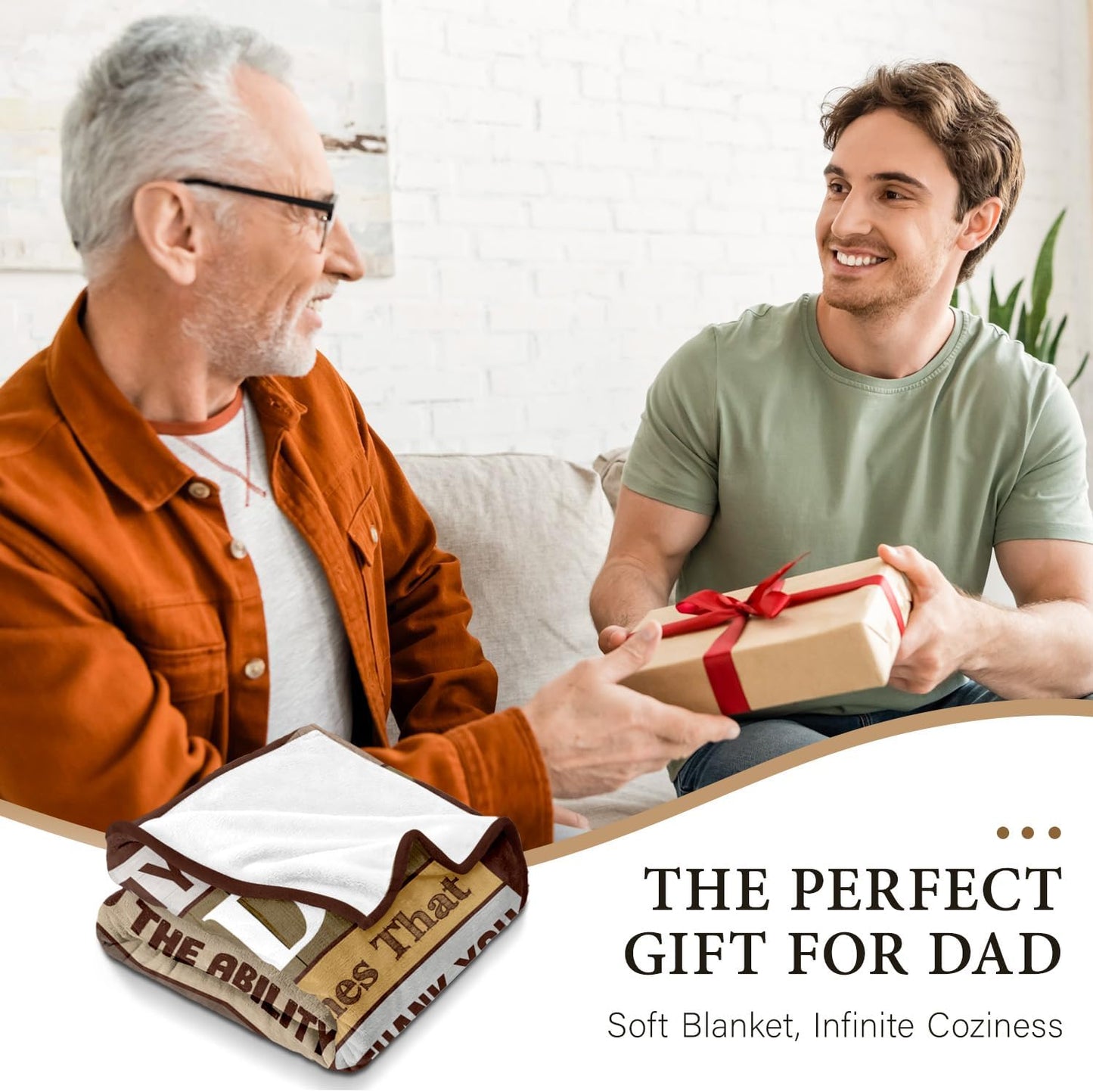 Gifts for Dad from Daughter Son - Birthday Gifts for Dad - Christmas Blanket Gift for Dads - Best Dads Ever Gift - Cool Dad's Birthday Present - Funny Present for Father - Throw Blanket 60" x 80"