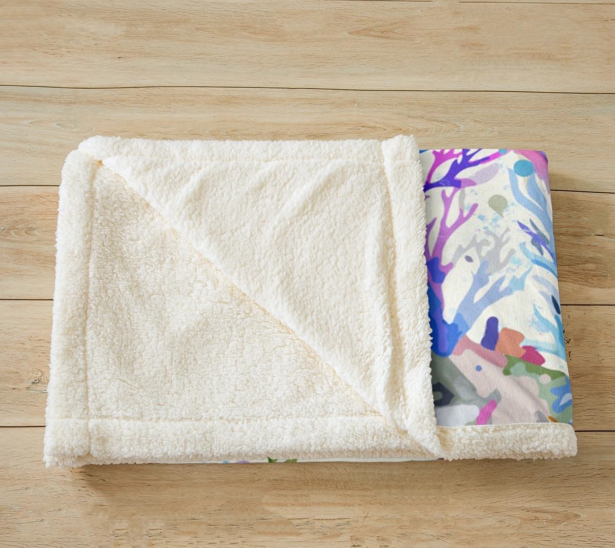 Feelyou Boys Girls Cute Axolotl Fleece Throw Blanket Ocean Sealife Plush Blanket for Bed Sofa Couch Kids Kawaii Sherpa Blanket Cartoon Salamander Teens Fuzzy Blanket Bedroom Decor Throw 50"x60"