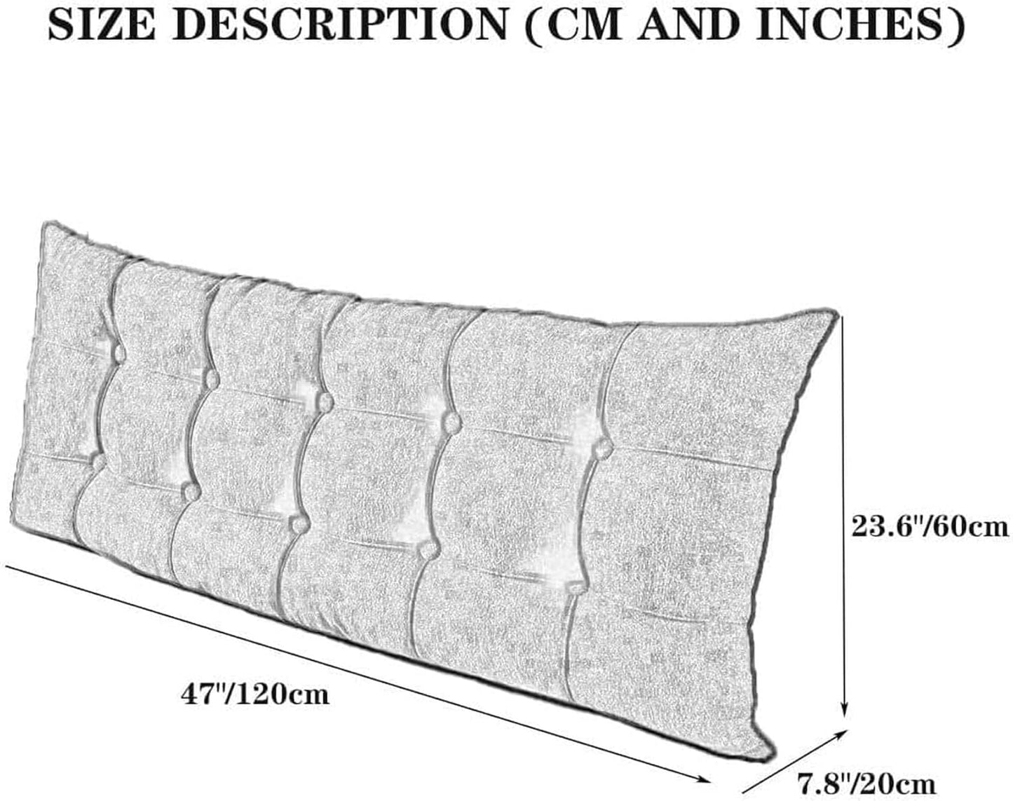 Adult Soft Reading Pillow, Pregnancy Watching TV King Size Wedge Headboard Sitting Up Pillow Long Rest Back Support Cushion Bed Rest Pillows(Purple,60cm)