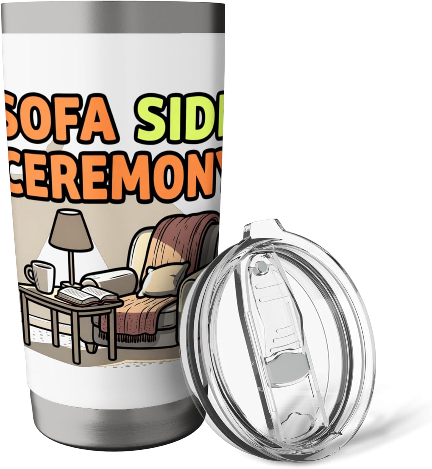 Cozy Relaxation Lifestyle Humor Design Stainless Steel Insulated Tumbler