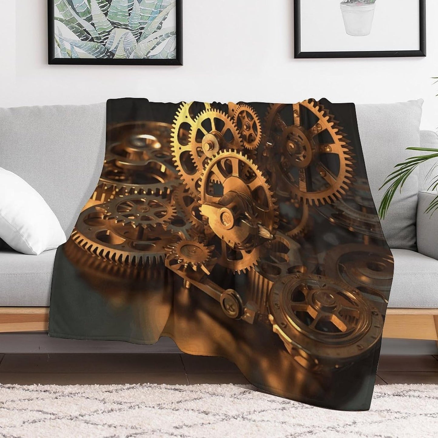 Cool Gears Throw Blanket for Couch Super Soft Warm Lightweight Throw Blankets Cozy Flannel Bed Blanket Cute Decorative Blankets for All Seasons Home Decor Gift 30"*40"（76 * 100cm）