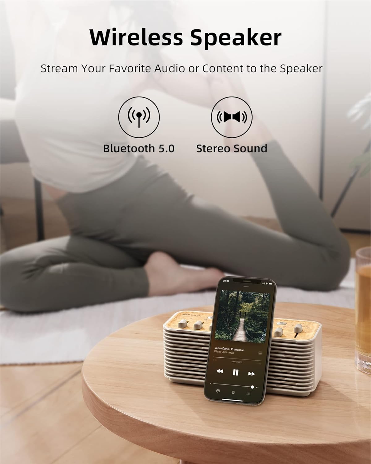 EZVALO White Noise Sleep Sound Machine, 255+ Mixer Options with Portable Speaker, Night Light, Sleep Timer, Breath Therapy, White Noise Machine for Adults Sleeping Meditation with Light