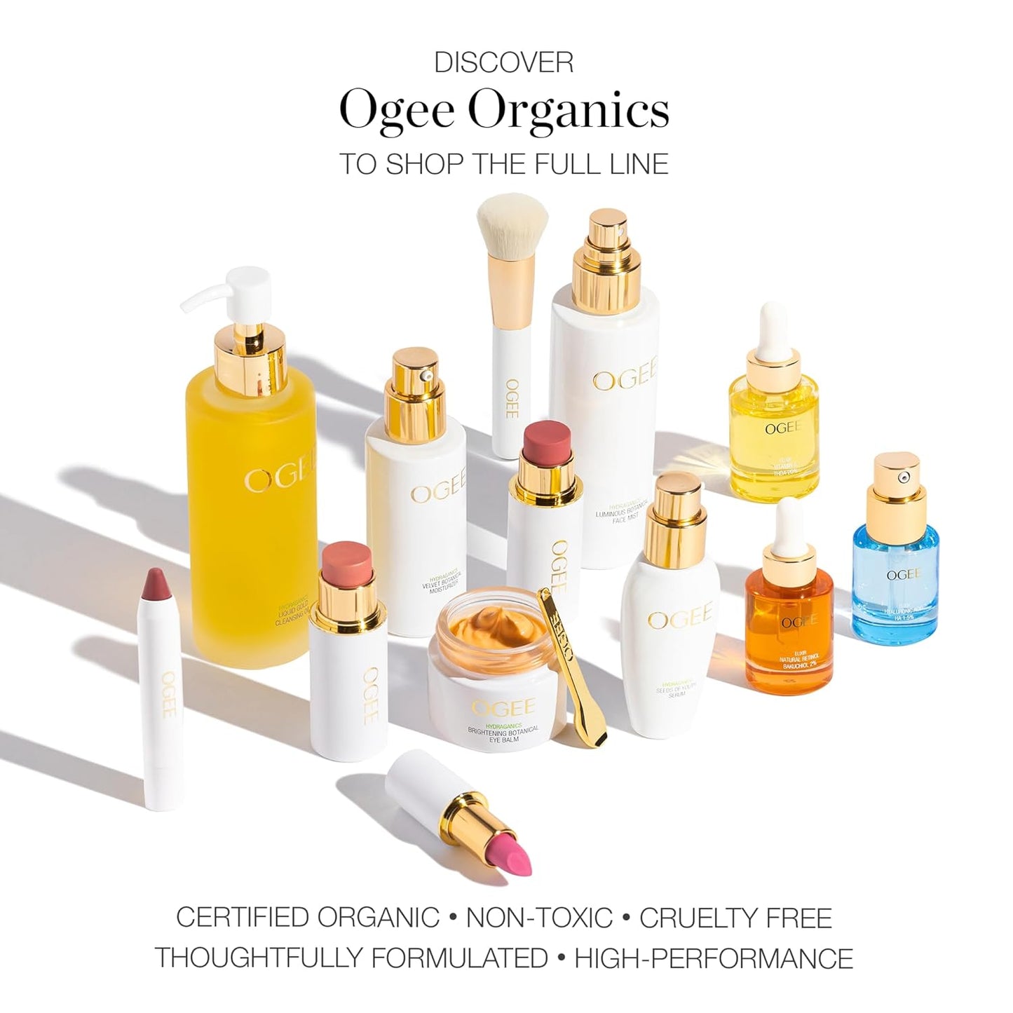 Ogee Sculpted Face Stick (COPPER - RADIANT COCOA) Certified Organic Bronzer Stick & Contour Makeup - Multi-Use Bronzer Stick for Face