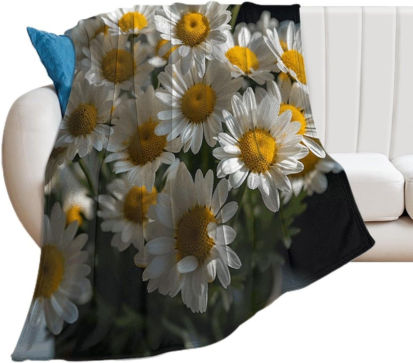 Handful of Daisies Throw Blanket for Couch Super Soft Warm Lightweight Throw Blankets Cozy Flannel Bed Blanket Cute Decorative Blankets for All Seasons Home Decor Gift 30"*40"（76 * 100cm）