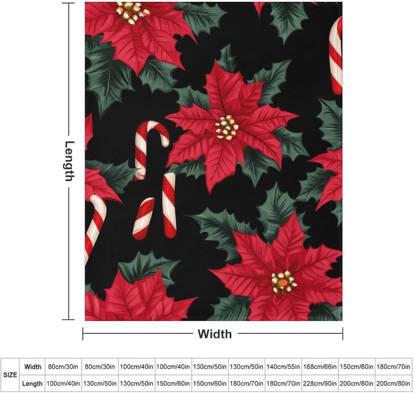 Floral Candy Throw Blanket for Couch Bed Plush Cozy Fuzzy Flannel Blanket for All Season 30"x40"
