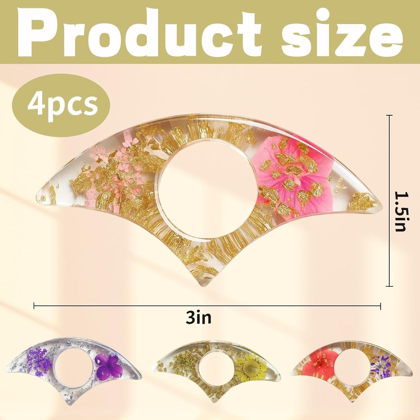 4PCS Resin Page Holder, 4 Thumb Book Page Holders for Reading, Non-Slip Design, Lightweight and Durable, Perfect for Books, Cookbooks, and Manuals