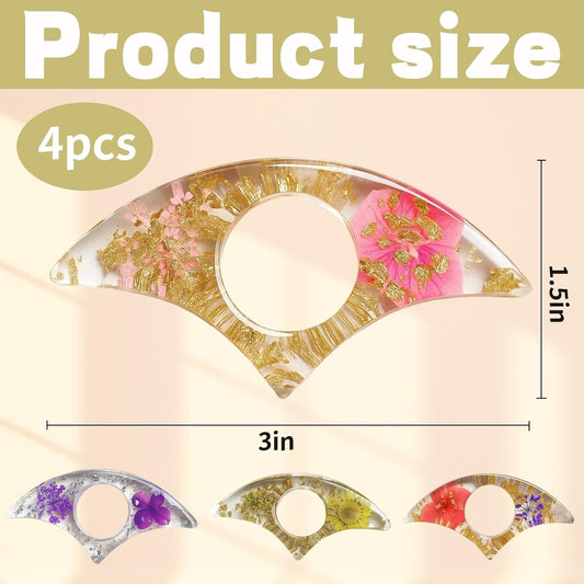 4PCS Resin Page Holder, 4 Thumb Book Page Holders for Reading, Non-Slip Design, Lightweight and Durable, Perfect for Books, Cookbooks, and Manuals