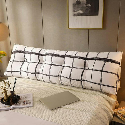 Husband Pillow, Adults Perfect Back Support Cushion Reading Pillow Bed Wedge Large Adult Backrest Lounge Cushion with Pockets Bed Rest Pillows(90CM)