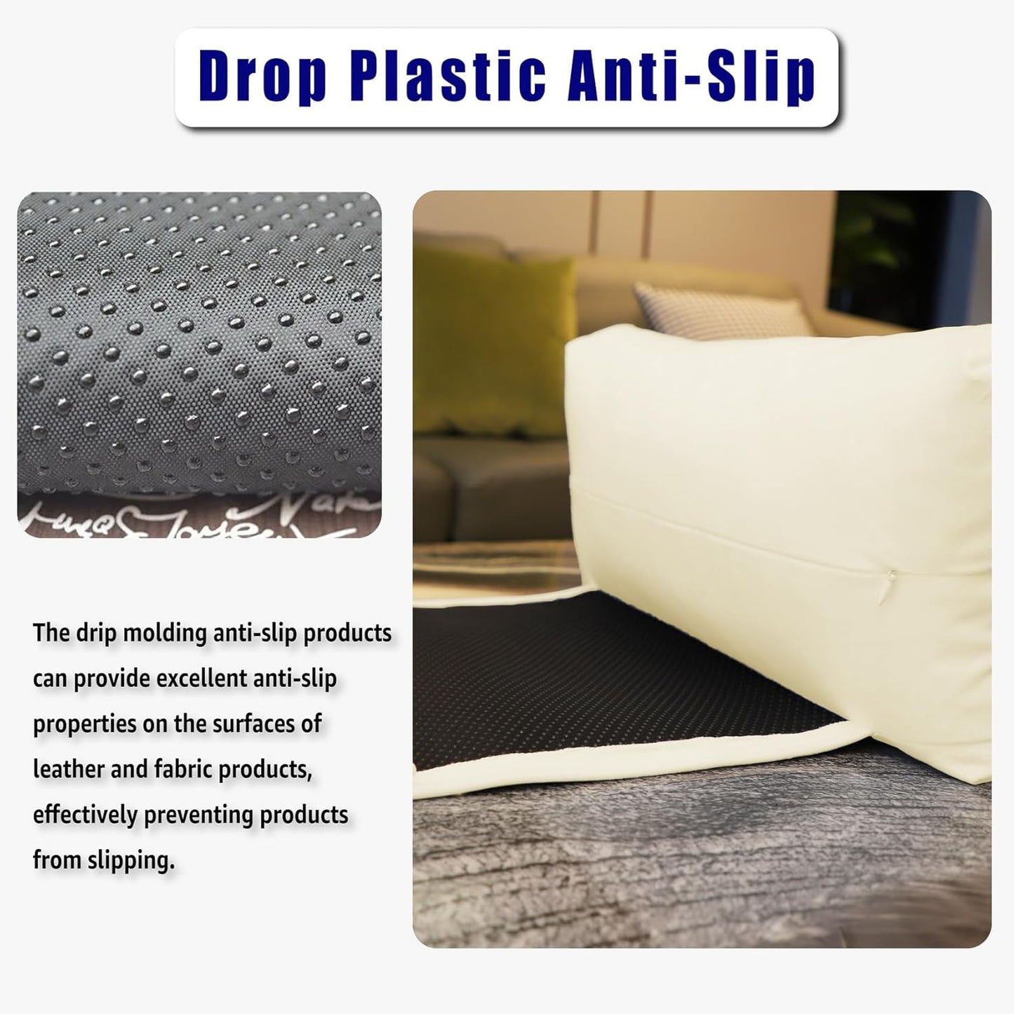 Non-Slip Head Pillow for Recliners - Neck Support Cushion with Velvet Cover for Pain Relief at Home, Office and Travel (Ivory)