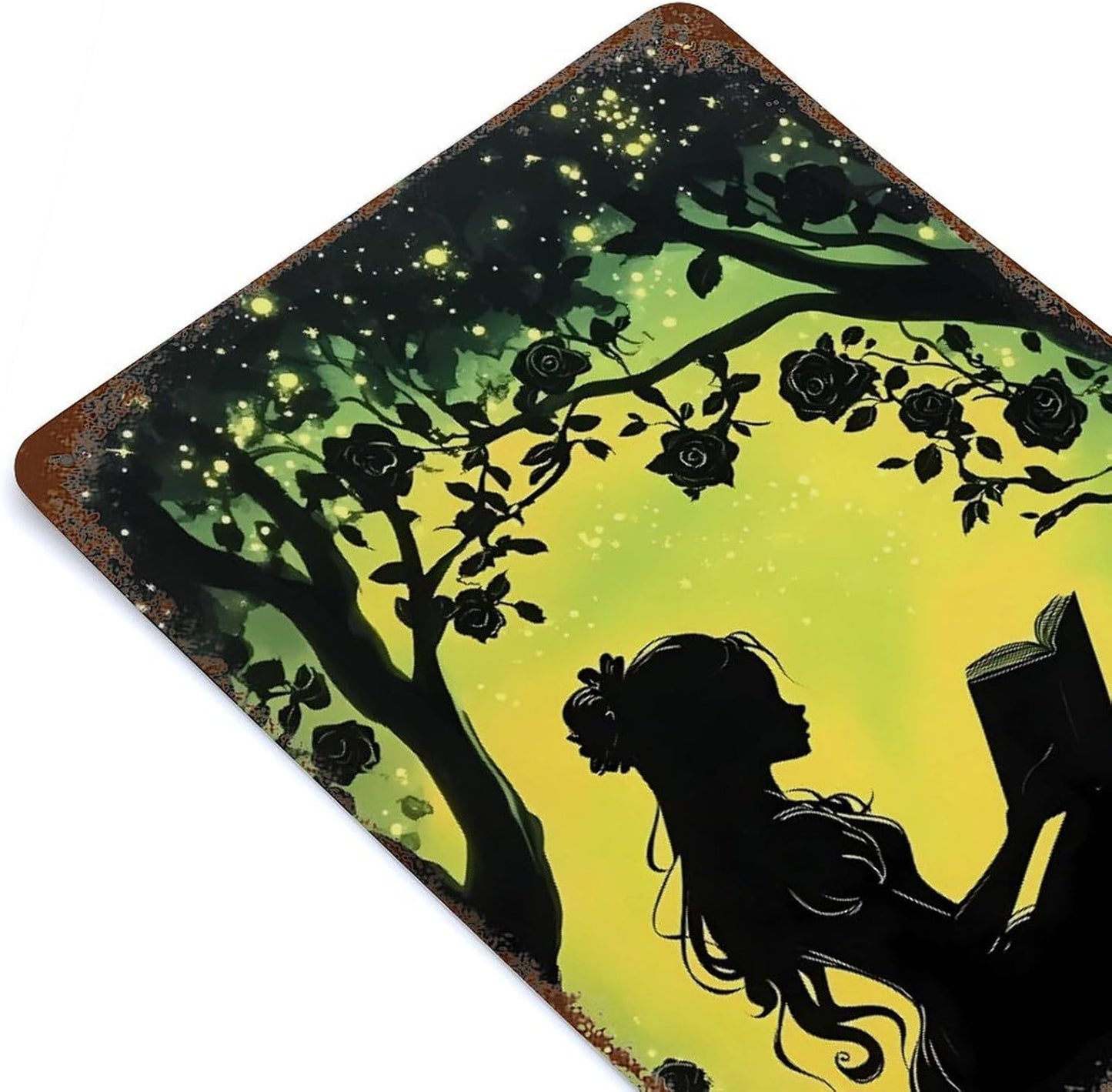 Girl Reading Book Wall Decor Art Hanging Room Decor Picture for Living Room Home Office