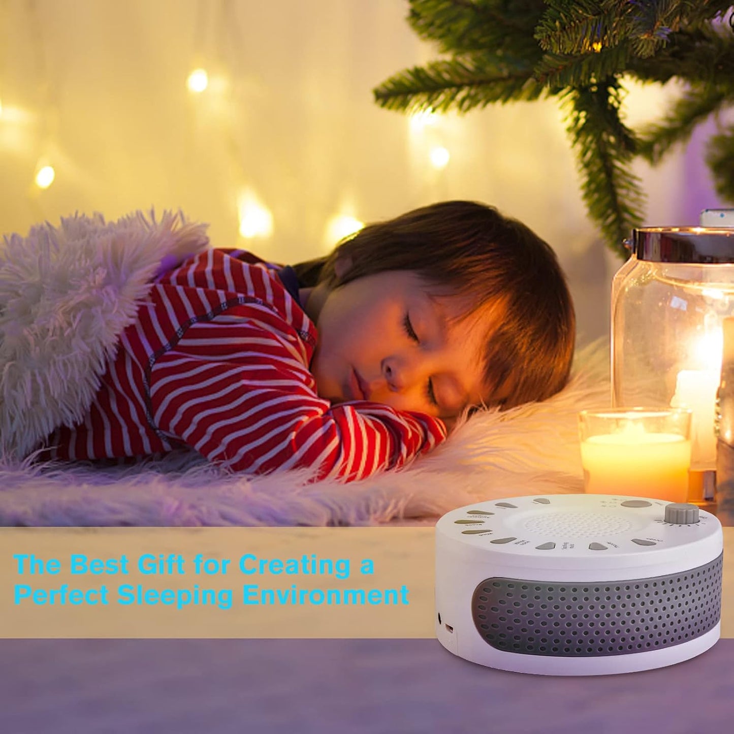 ORANGEHOME Portable White Noise Machine for Adults, Baby & Office Privacy - Sleep Sound Therapy with 9 Natural Soothing Sounds, 3 Timers, 32 Volume Levels, Battery Powered for Travel, Home, Nursery