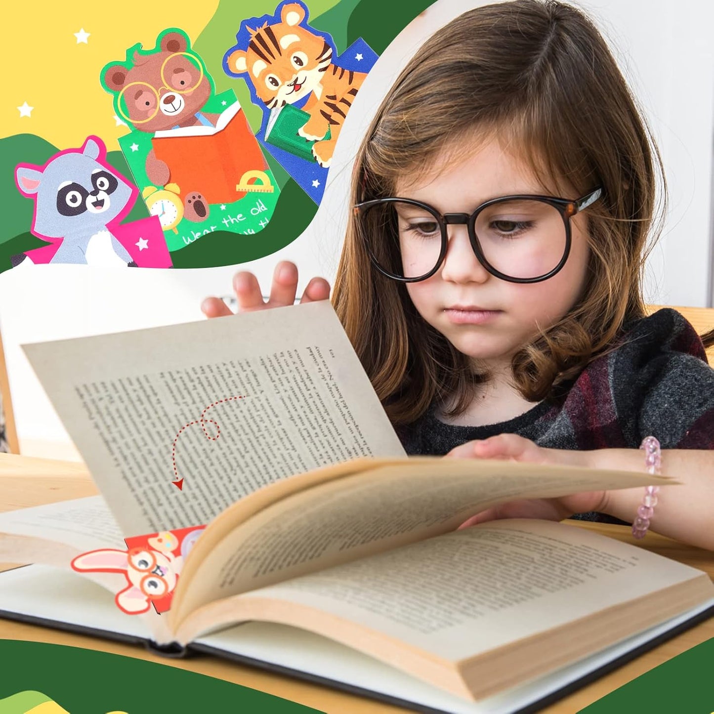 30 Pieces Cute Animal Magnetic Bookmarks for Kids Magnet Bookmark Clips Magnetic Page Marker Book Clips for Kid Student Teacher Reading Learning Supplies Party Favors