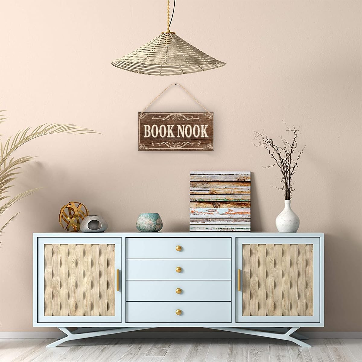 Book Nook Sign Reading Room Decor Little Library Wood Sign Bookshelf Decor Bookish Gifts Book Party Decorations Reading Offic Wall Art 10 X 5 Inch