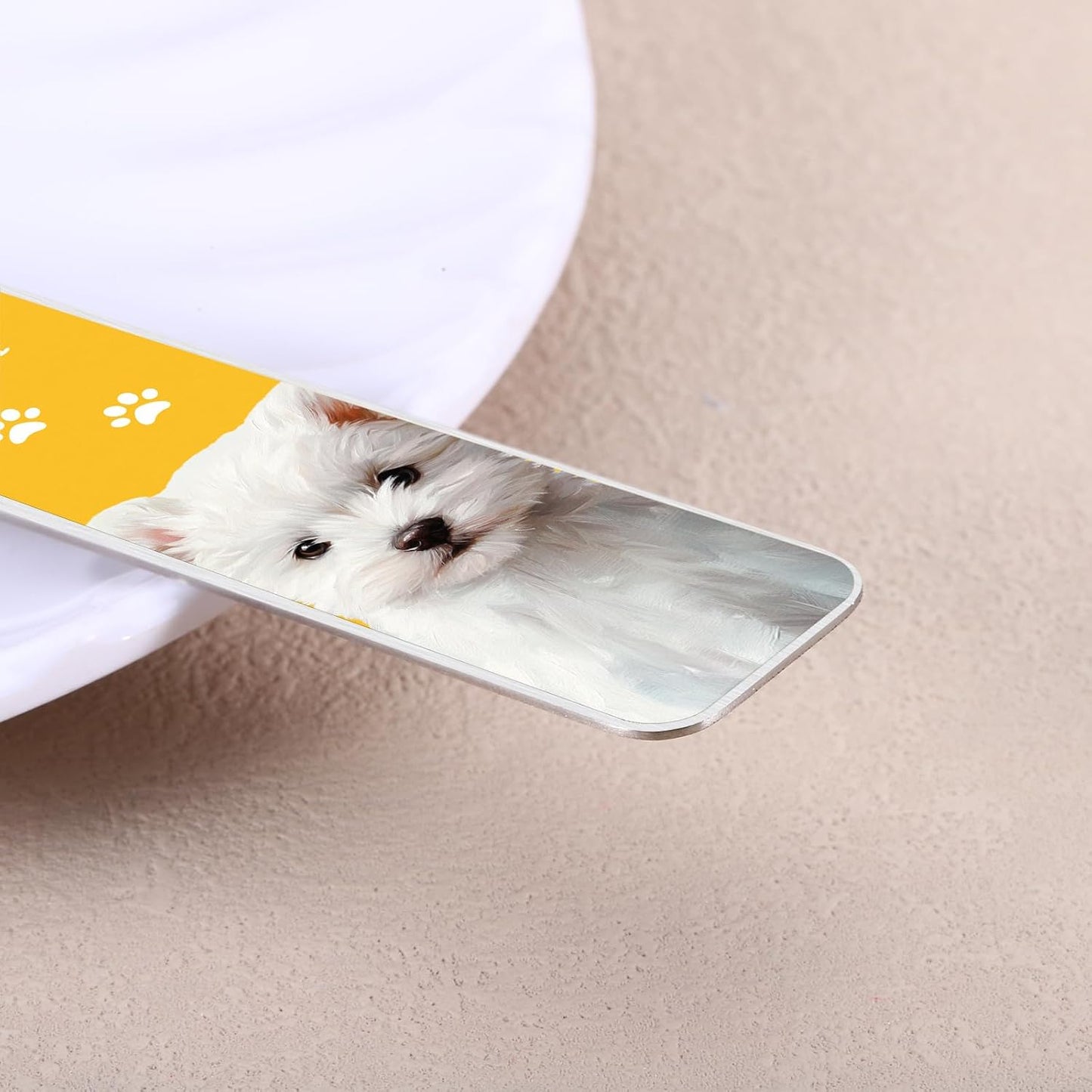 Cute Dog Bookmark, Pomeranian Dog Mom Gifts for Women, Valentines Day Gifts for DogMom DogDad Dogs Lovers, Metal Book Marks for Reading Women Men, Dogs Lover Gift for Woman Readers College Granduation