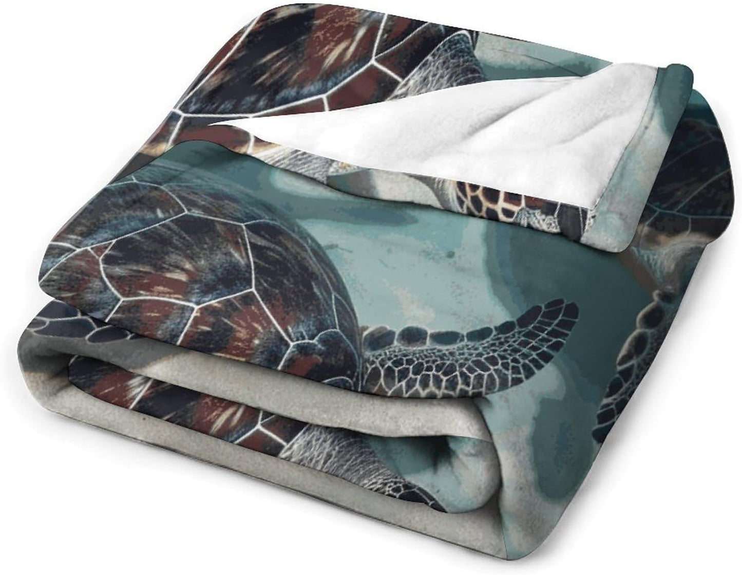 Sea Turtles Blanket Super Soft Lightweight Throw Blanket Cute Cozy Warm Bed Blanket Decorative Fuzzy Blanket All-Season Home Decor Gift for Sofa Couch Living Room 50"*60"（130 * 150cm）
