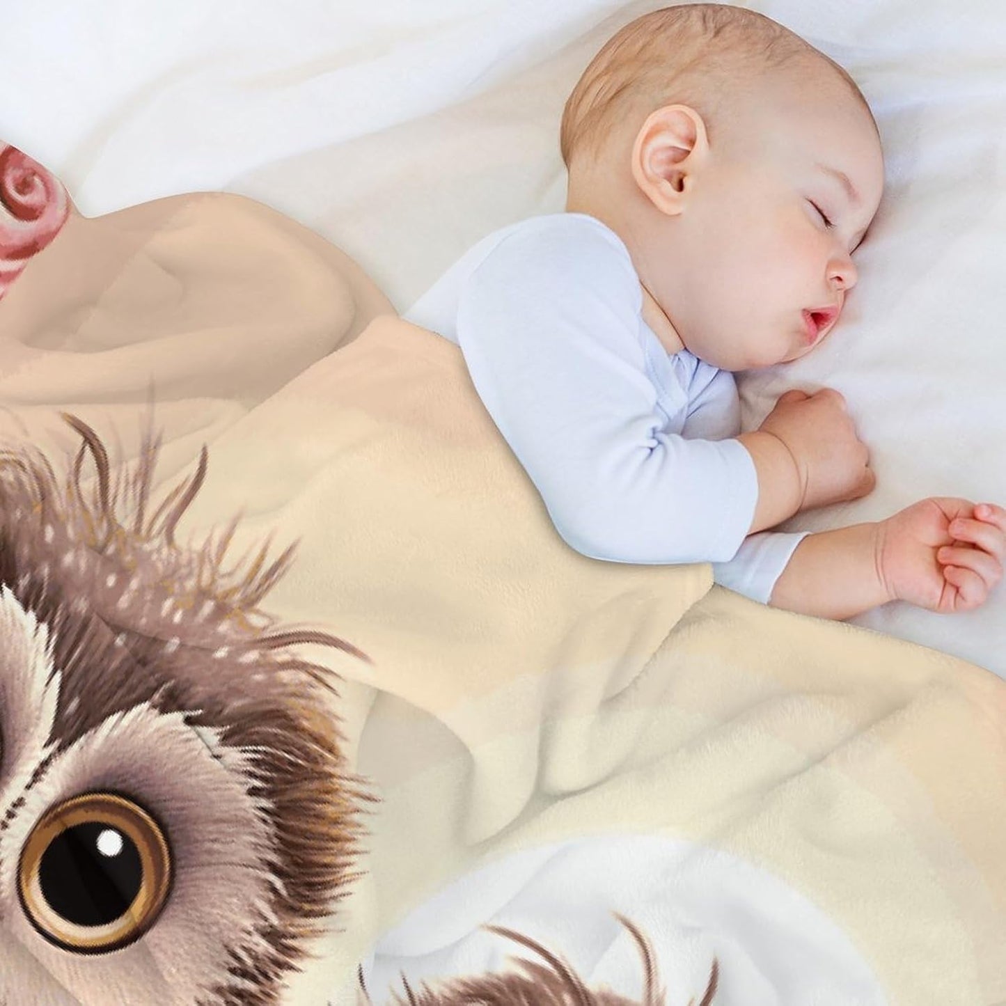 Cute Owls Throw Blanket for Couch Super Soft Warm Lightweight Throw Blankets Cozy Flannel Bed Blanket Cute Decorative Blankets for All Seasons Home Decor Gift 60"*80"（150 * 200cm）