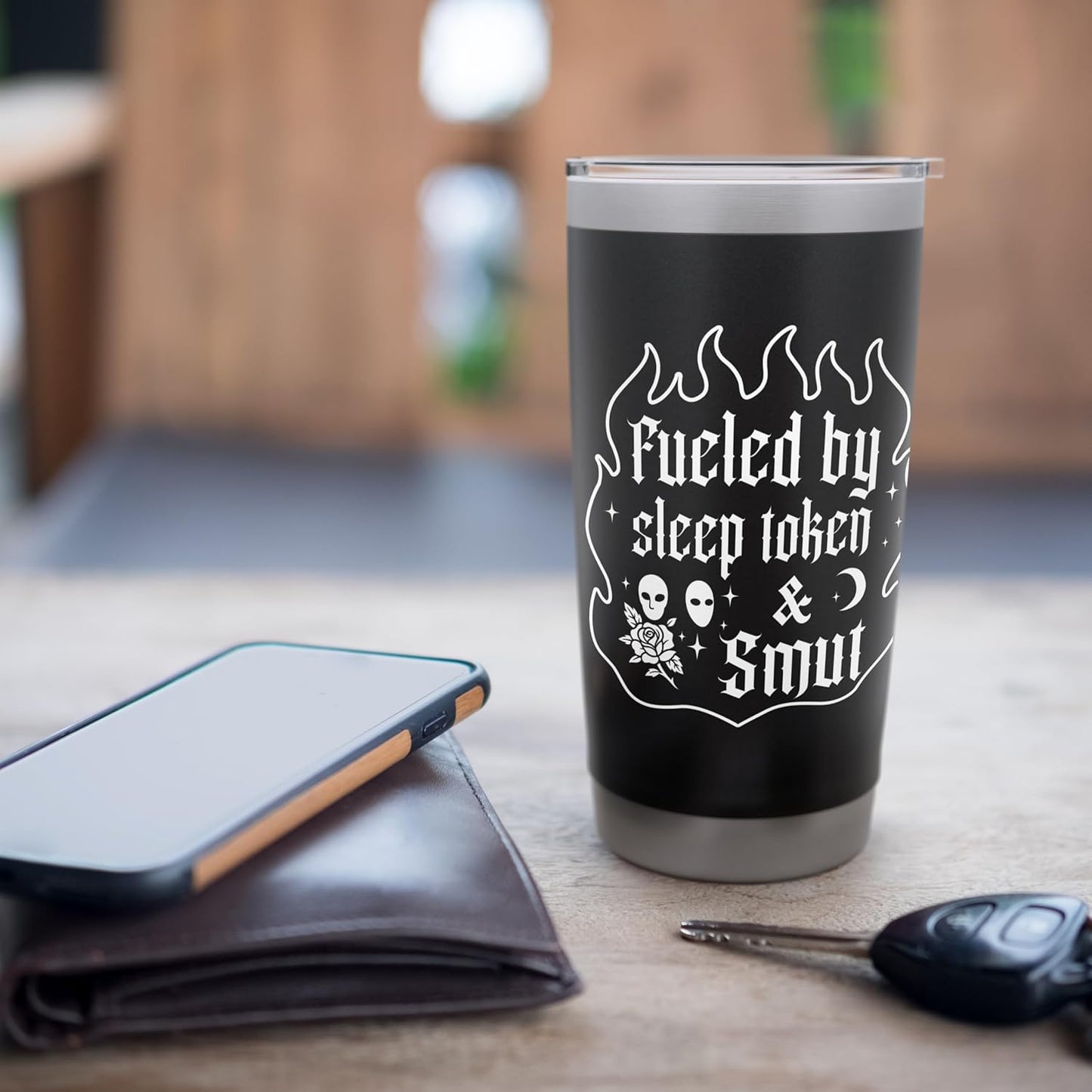 Fueled by Sleep Token and Smut Funny Stainless Steel Insulated Tumbler